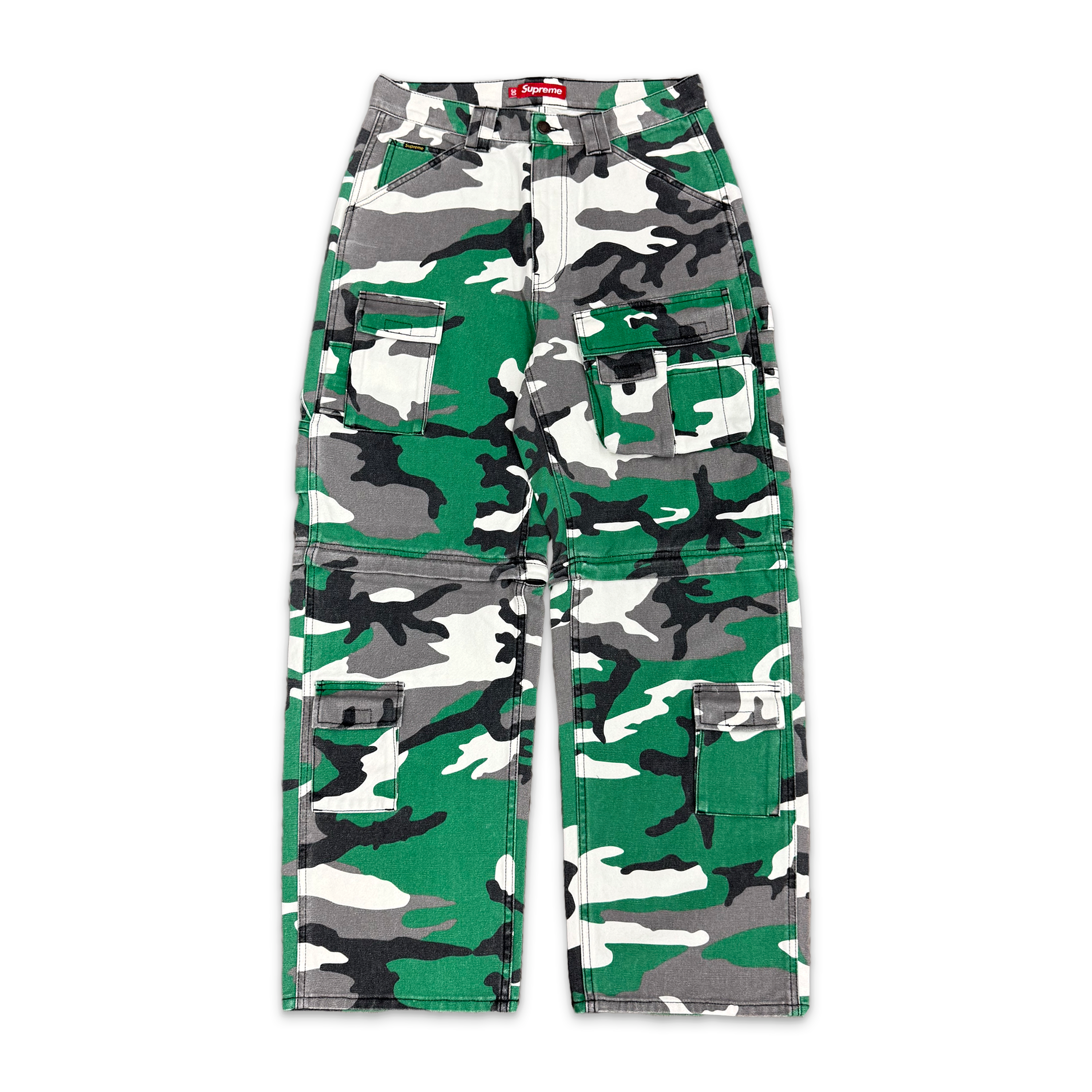 Supreme, Zip-Off Utility Pants FW25 "Green Camo"