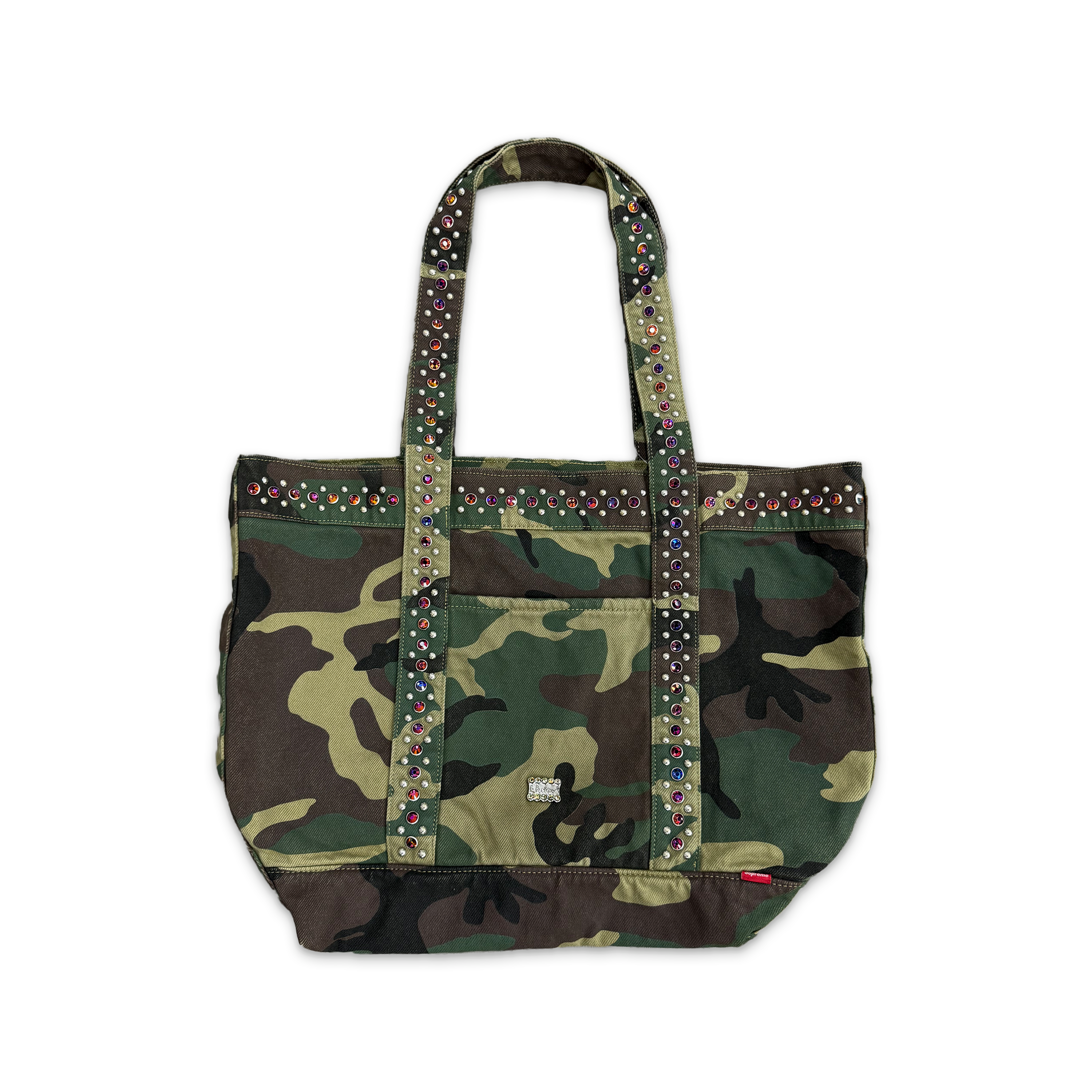Supreme, B.B Simons Denim Tote Bag "Woodland Camo"