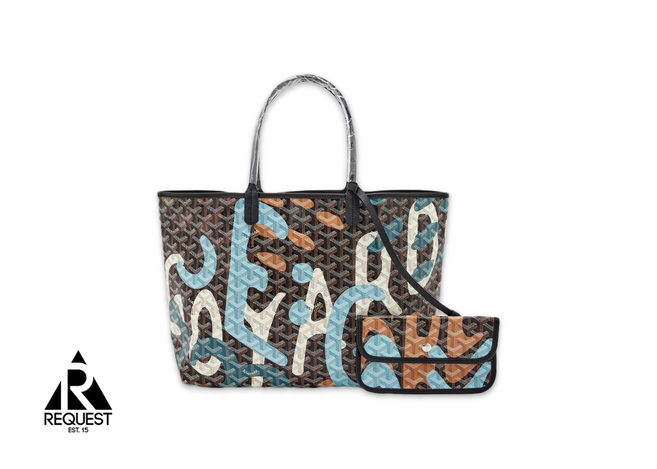 Goyard Saint Louis GM Tote Bag "Camouflage Black & Blue"