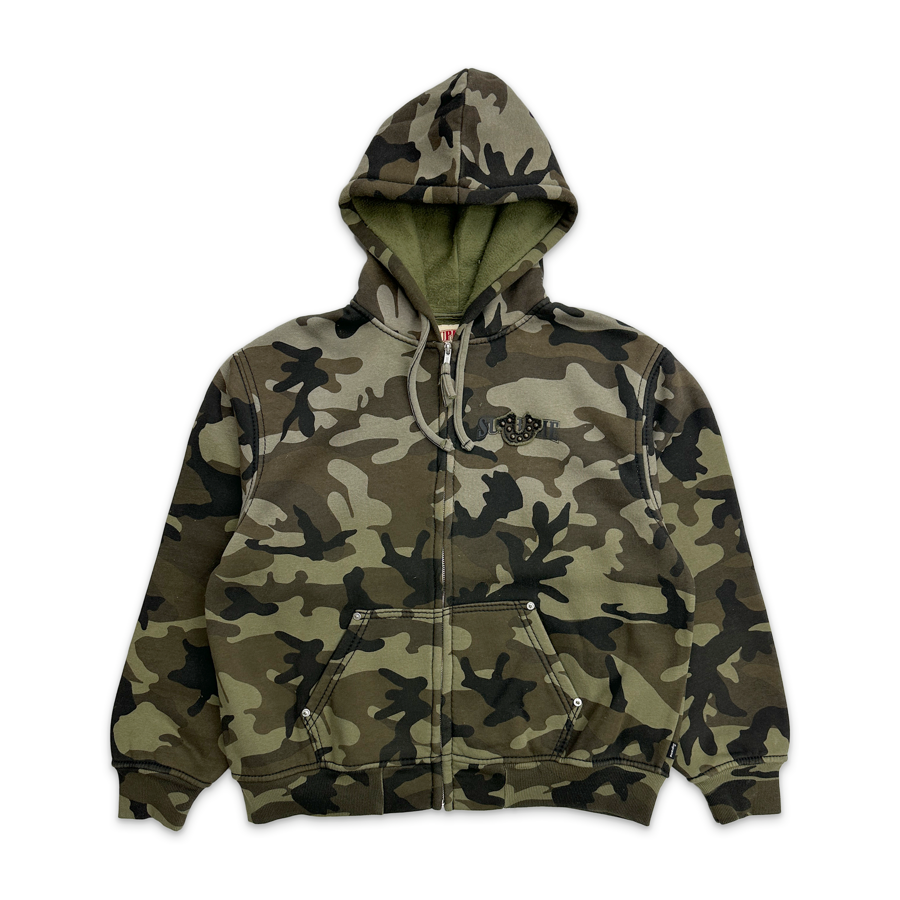 True Religion Zip Up Hooded Sweatshirt FW25 "Brown Camo"