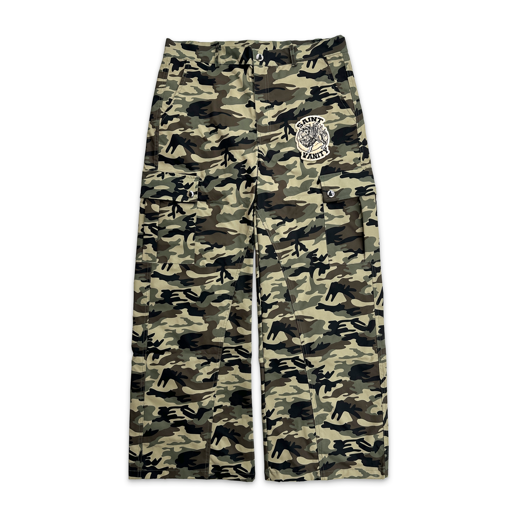 Nylon Cargo Pants 