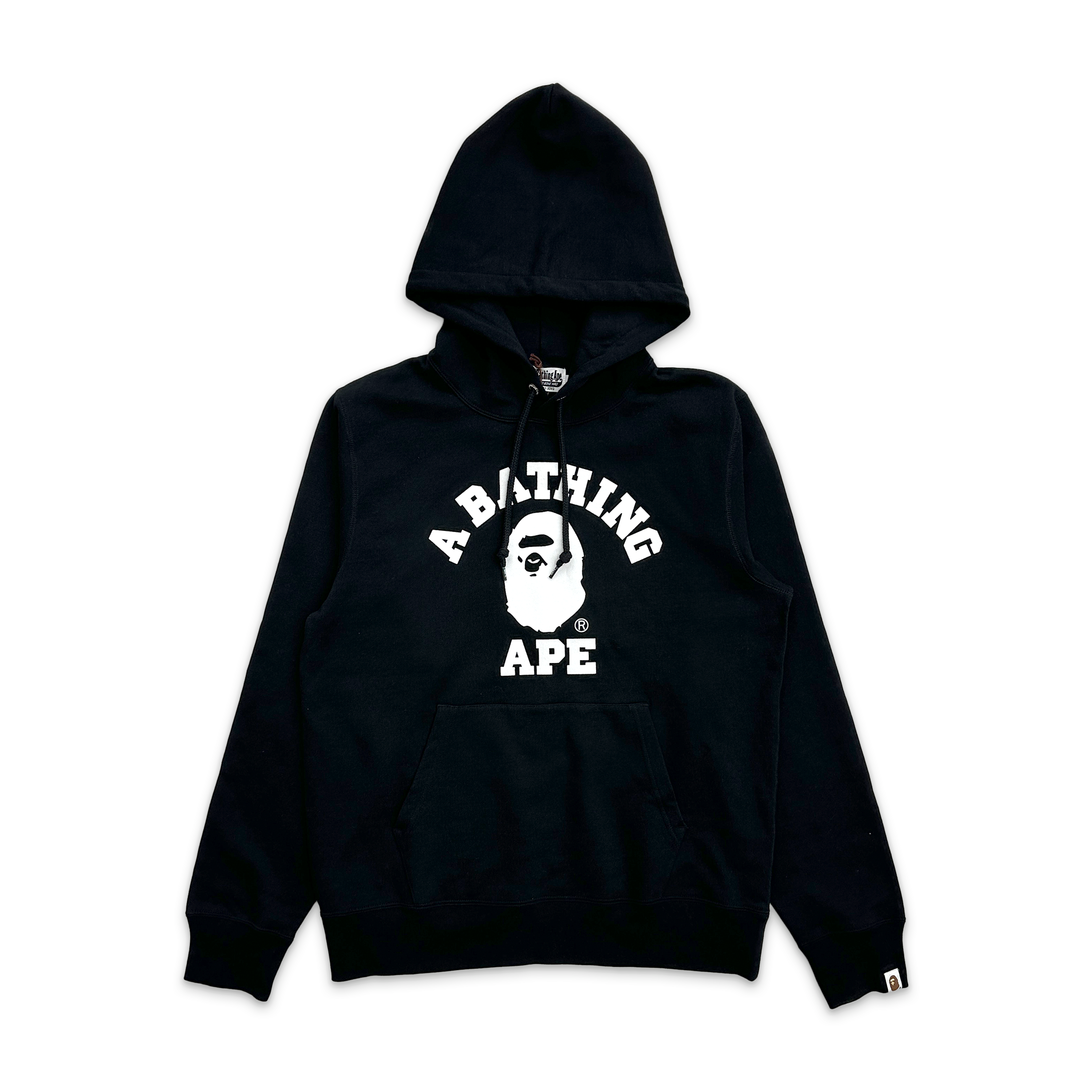 A Bathing Ape (BAPE), BAPE College Pullover Hoodie "Black"