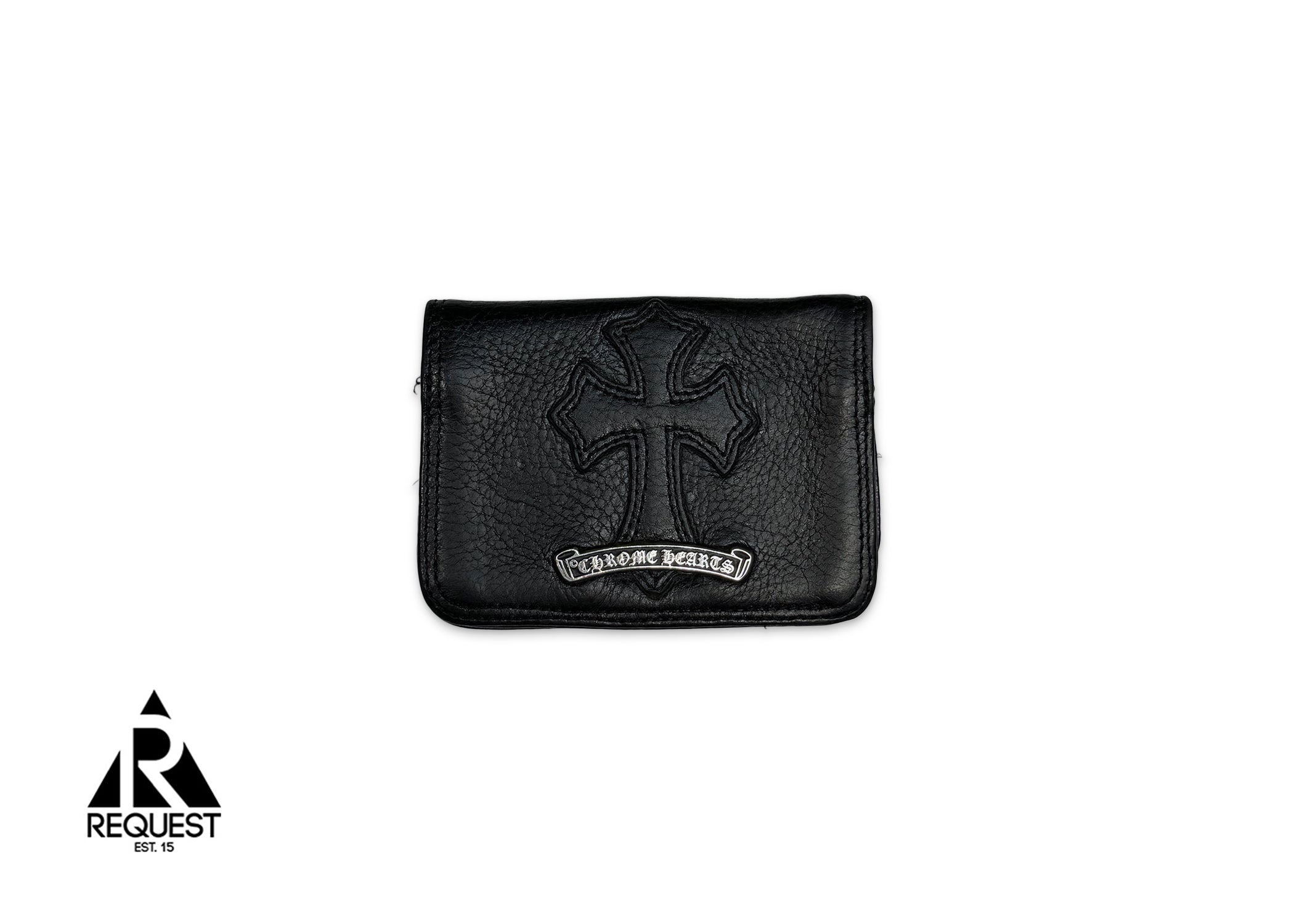 Chrome Hearts, Cemetery Cross Bifold Wallet "Black"