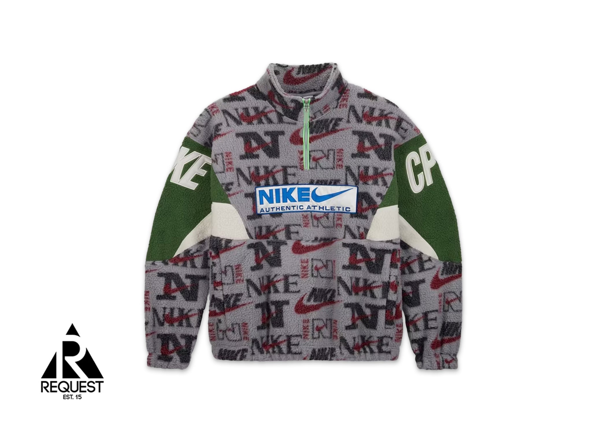 Nike x Cactus Plant Flea Market 1/4 Zip Top Jacket "Grey/Purple/Green"