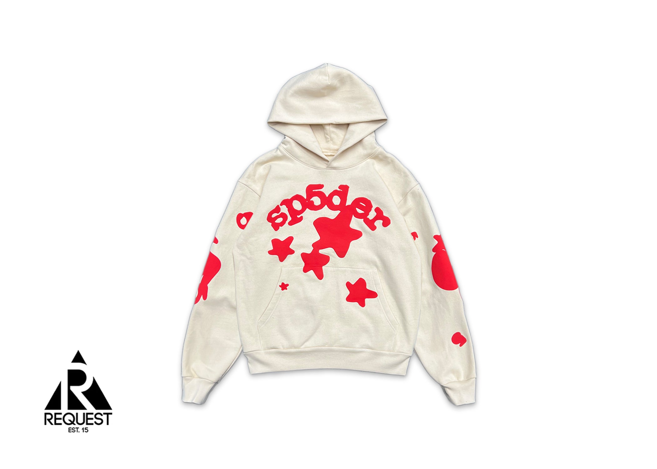 Sp5der, Beluga Hoodie “Creme"