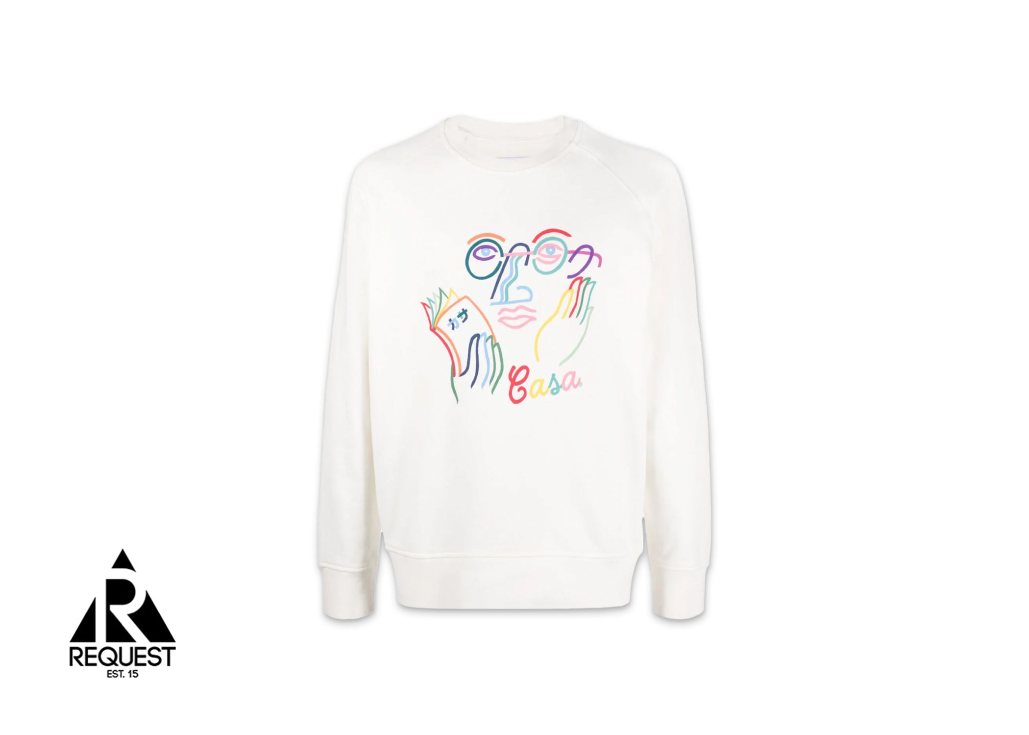 Casablanca Graphic Printed Sweatshirt "Cream"