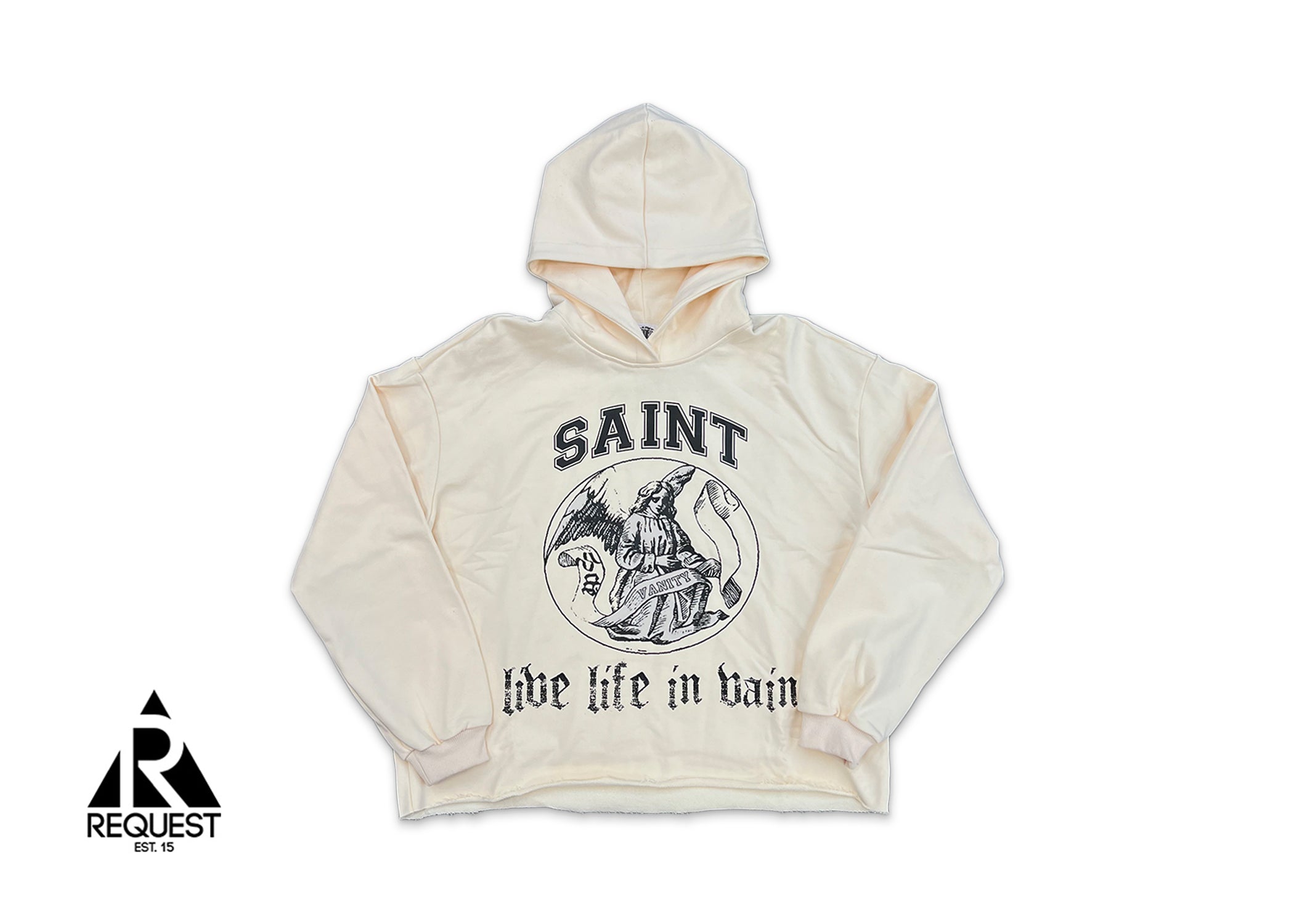 Saint Vanity Live Life In Vain Hoodie "Cream"