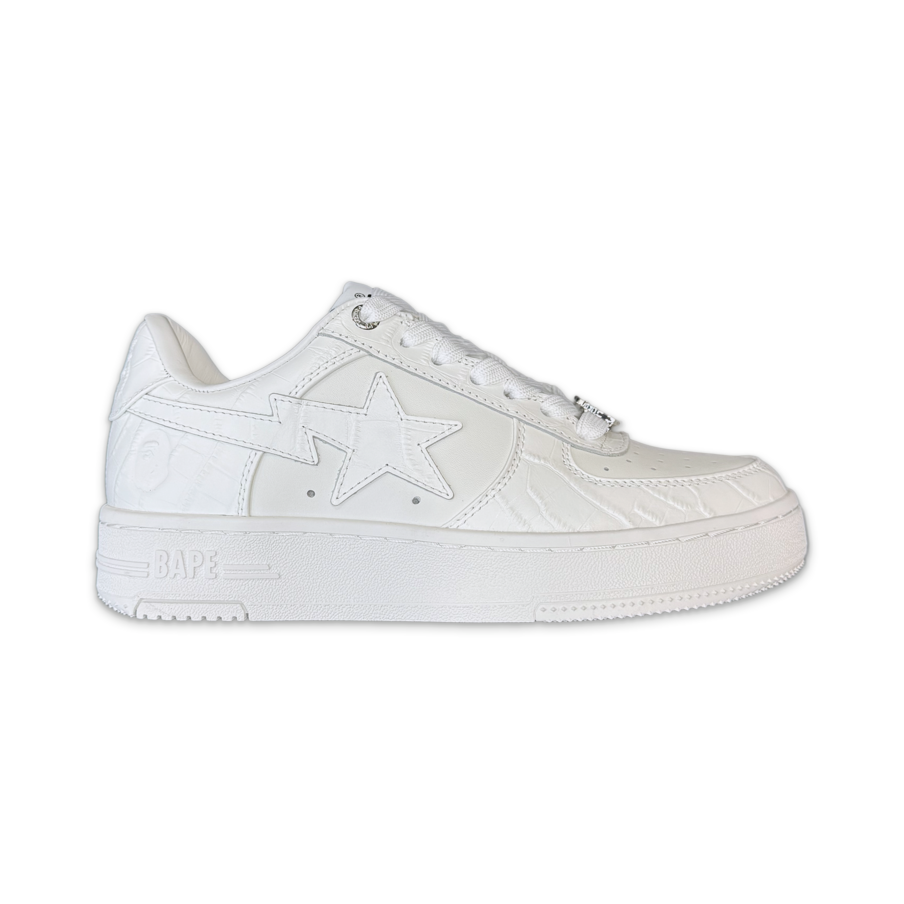 A Bathing Ape (BAPE), Bapesta #3 "Triple White Crocodile"