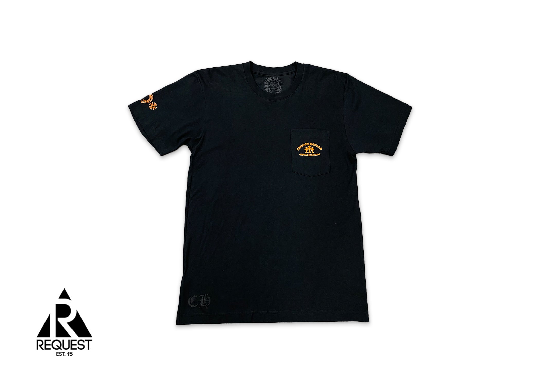 Chrome Hearts Orange Triple Cross Hollywood Tee "Black"