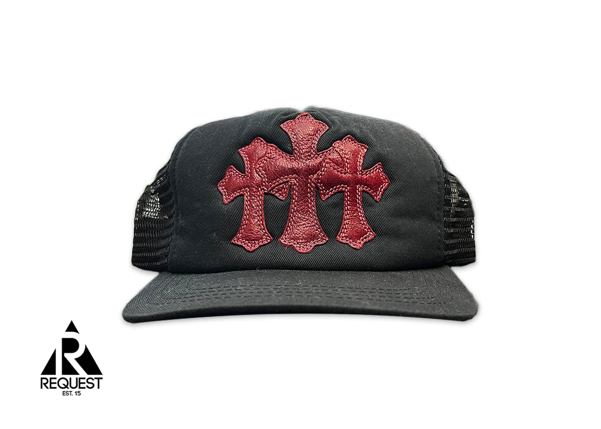Chrome Hearts, Triple Cross Trucker "Black Red"