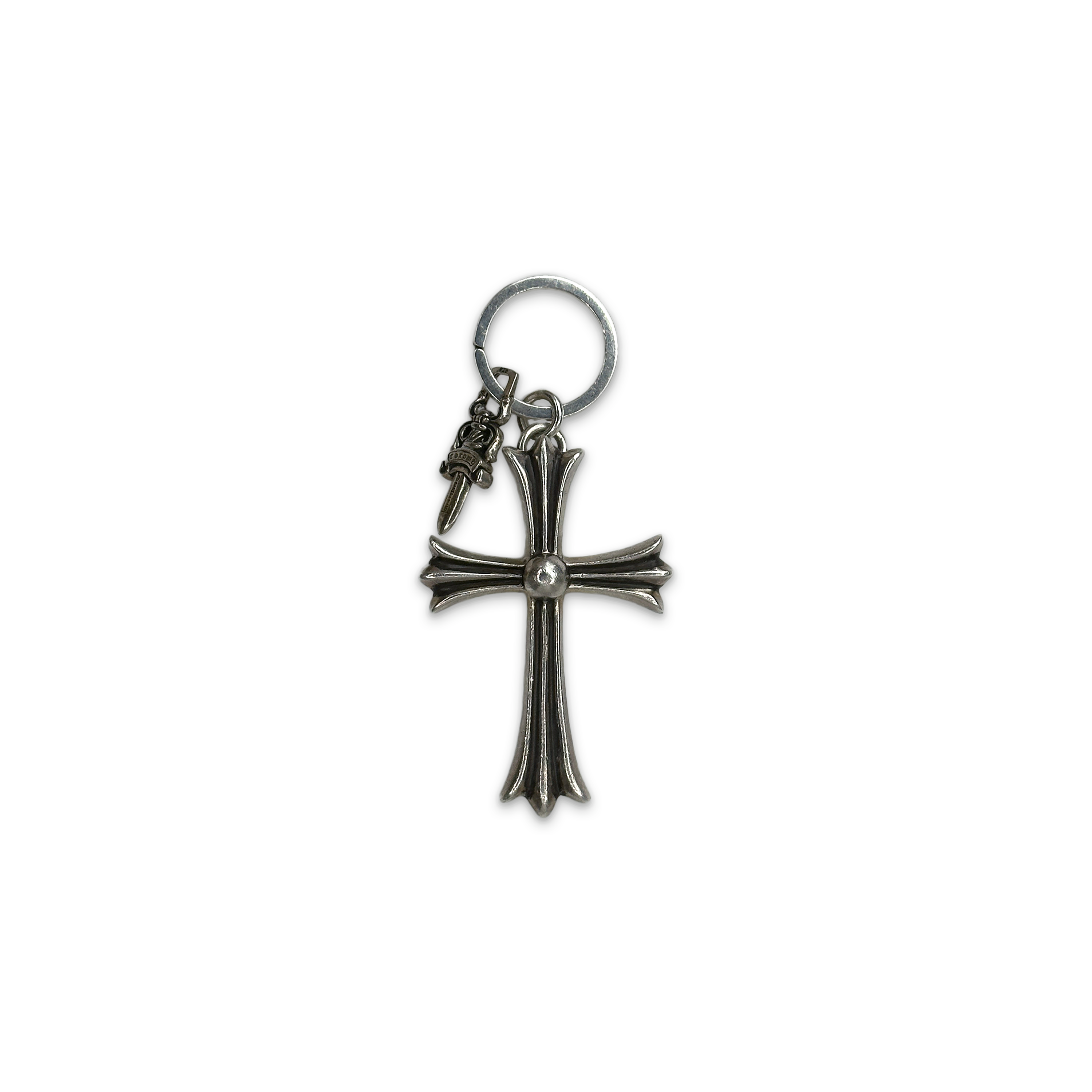 Cross & Dagger Key Ring Keychain