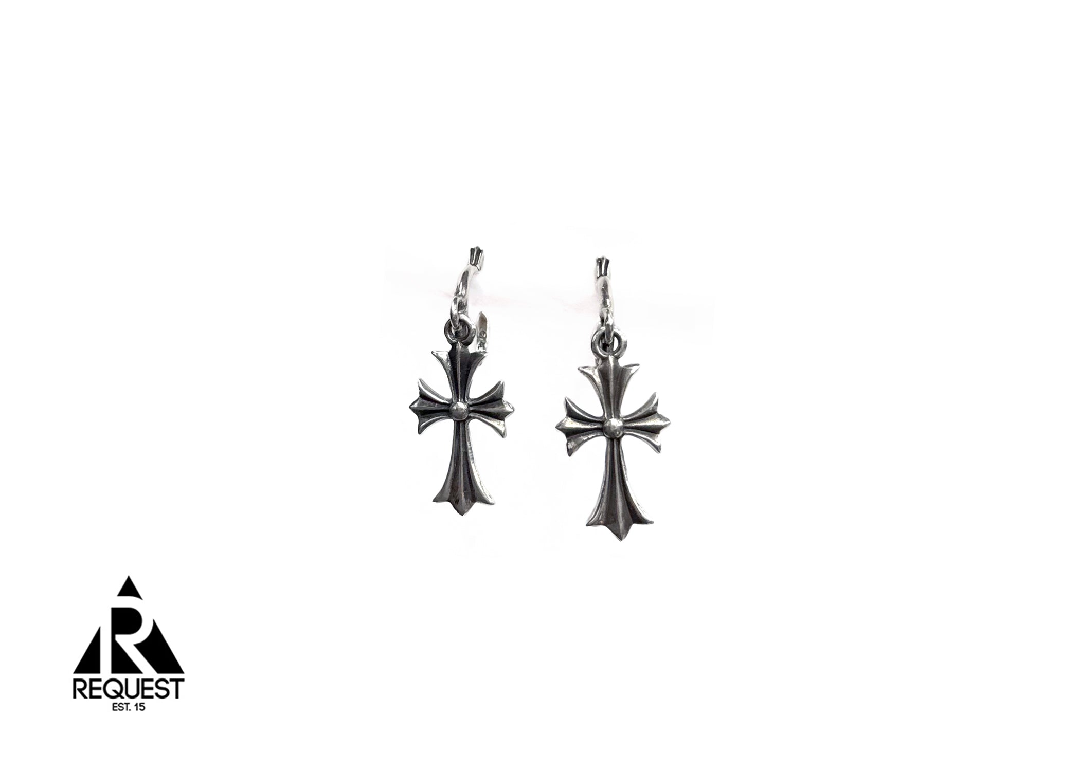 Chrome Hearts, Tiny Cross Earrings
