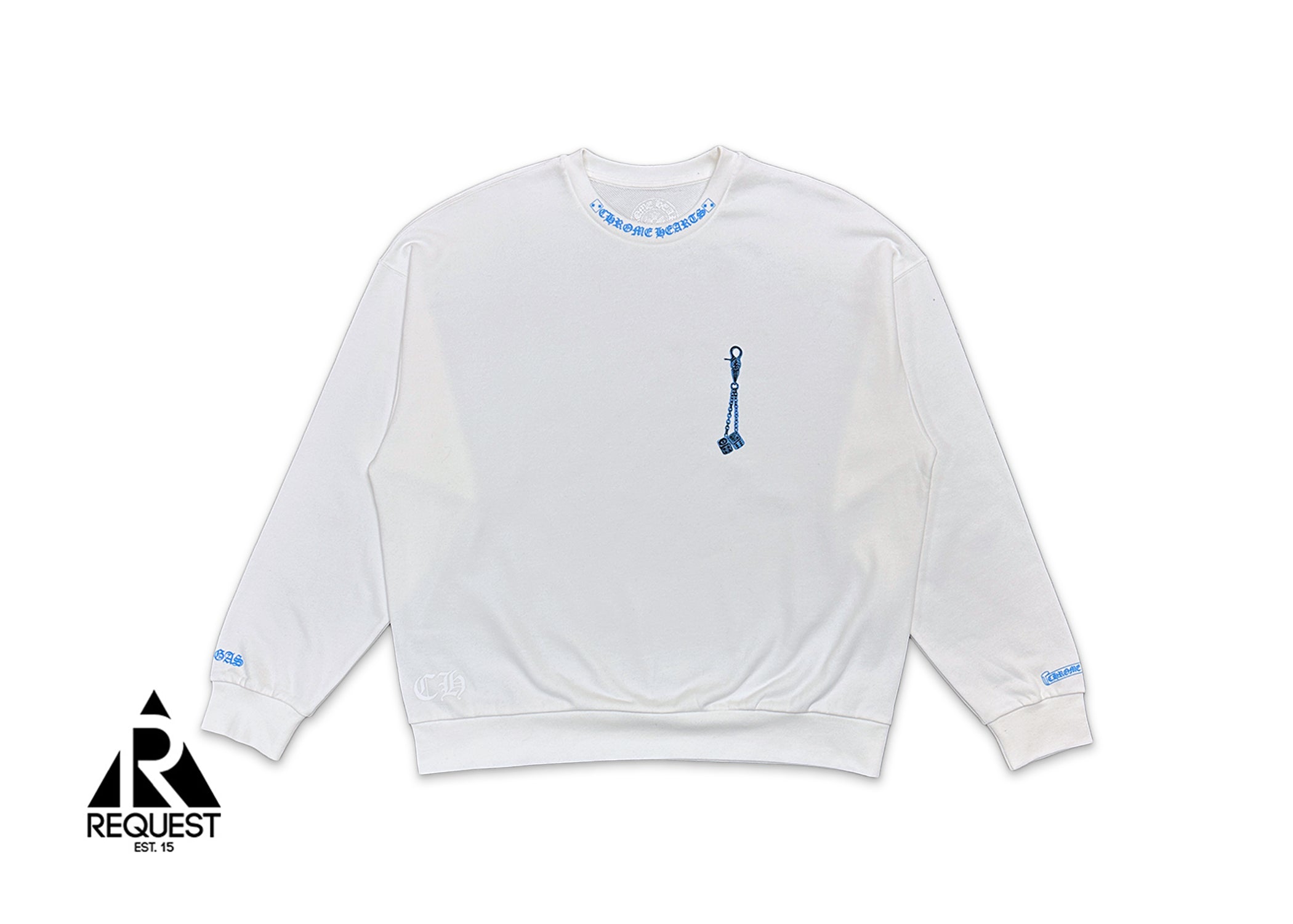 Chrome Hearts, Las Vegas Exclusive Dice Crewneck "White"