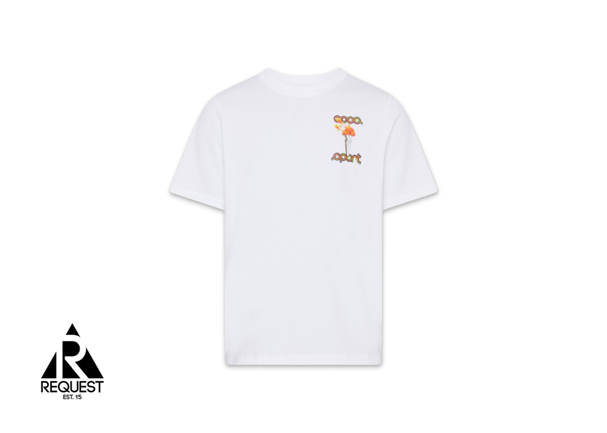 Casablanca La Flamme Du Sport Printed Tee "White"