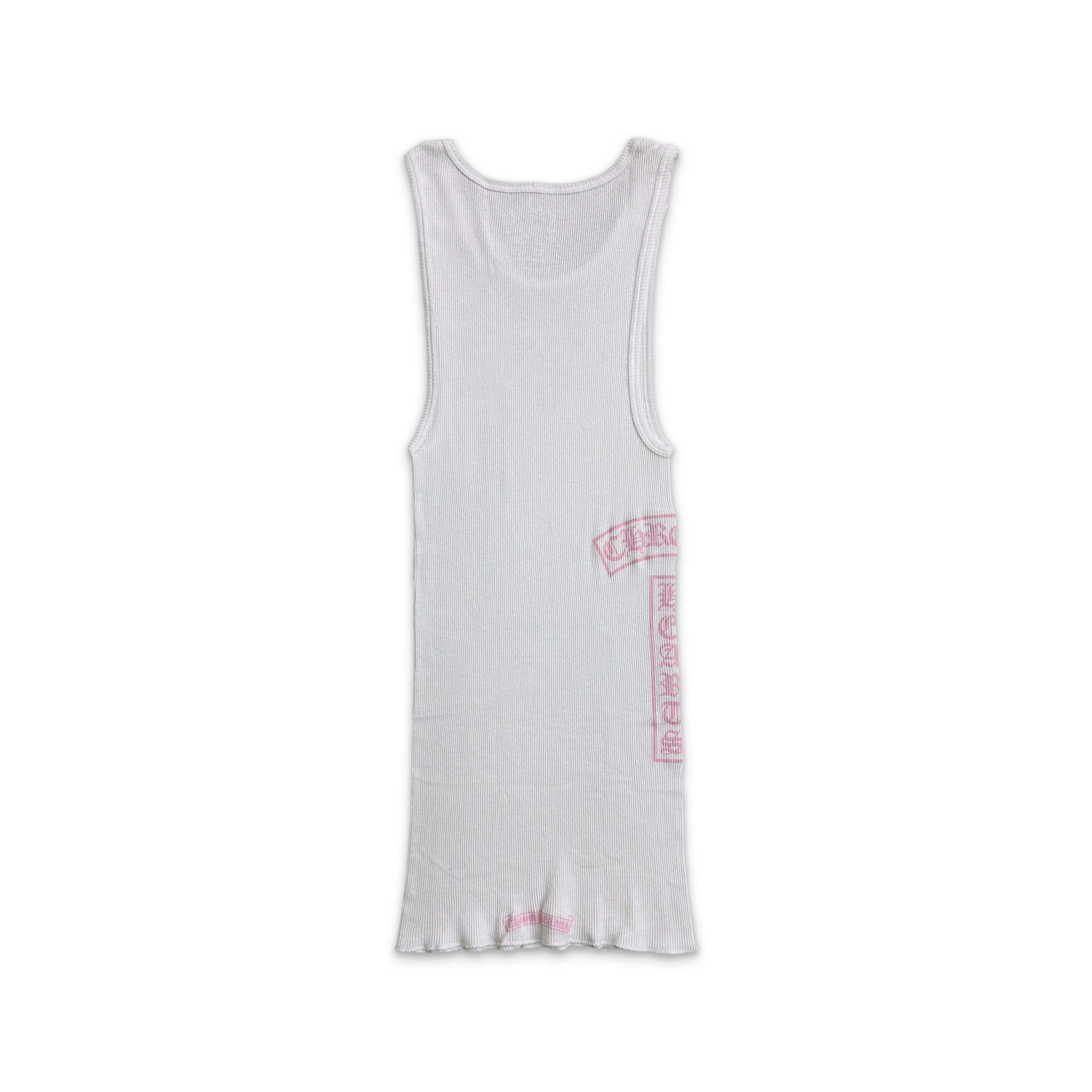Chrome Hearts, Online Exclusive T Bar Rib Tank Top "White Pink"