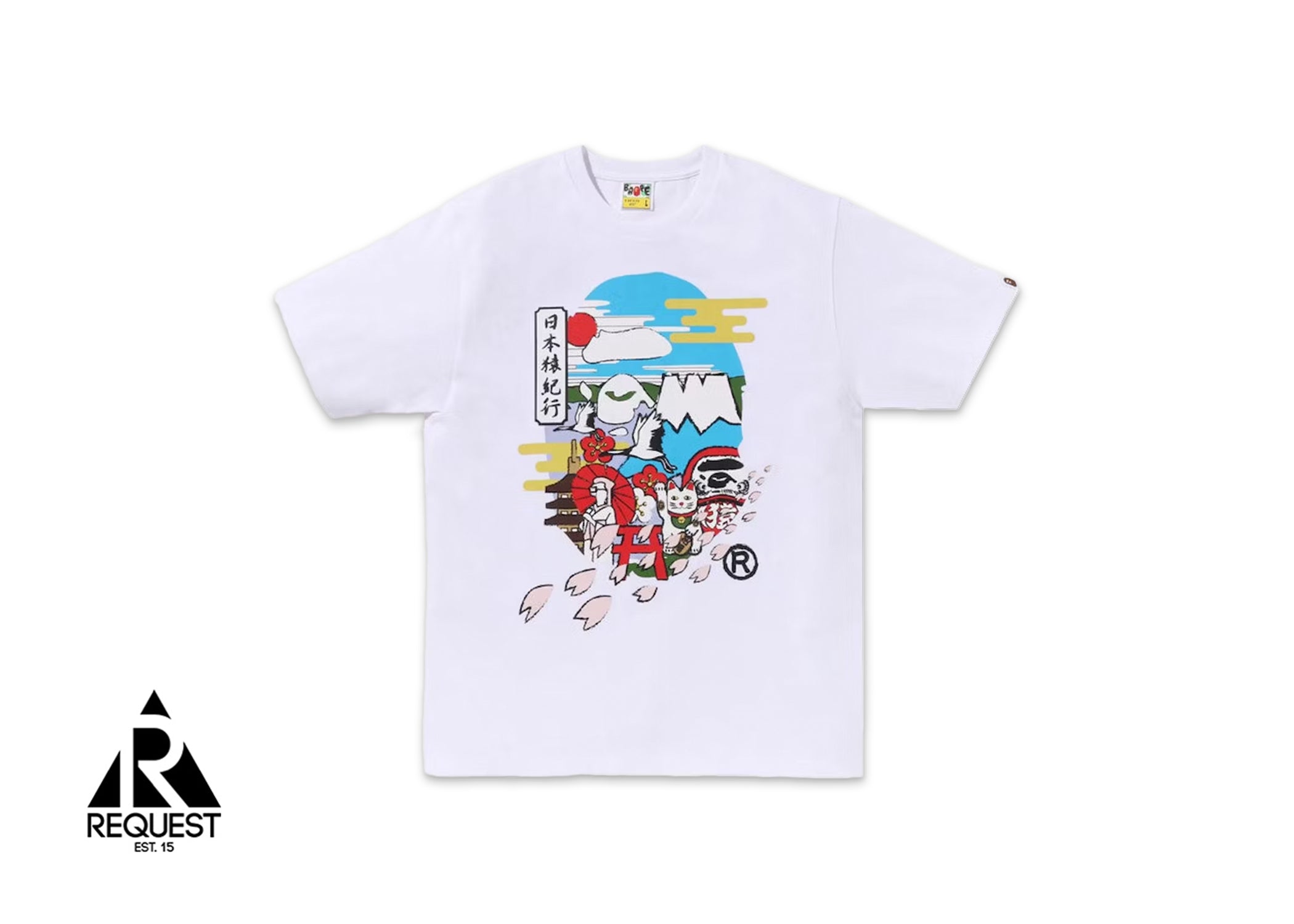 A Bathing Ape BAPE Culture Head Tee “White”
