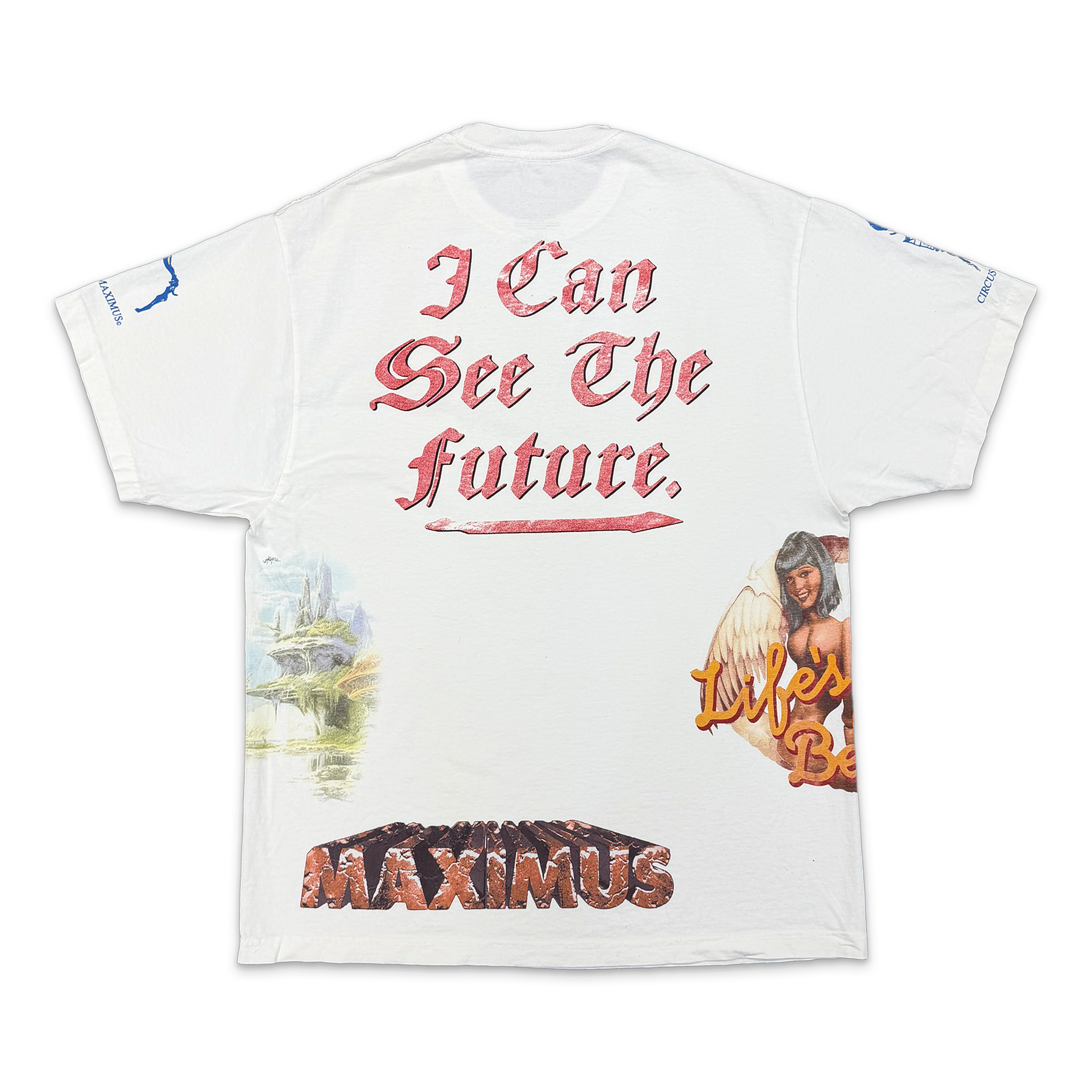 Travis Scott Utopia Circus Maximus See The Future Tee "White"