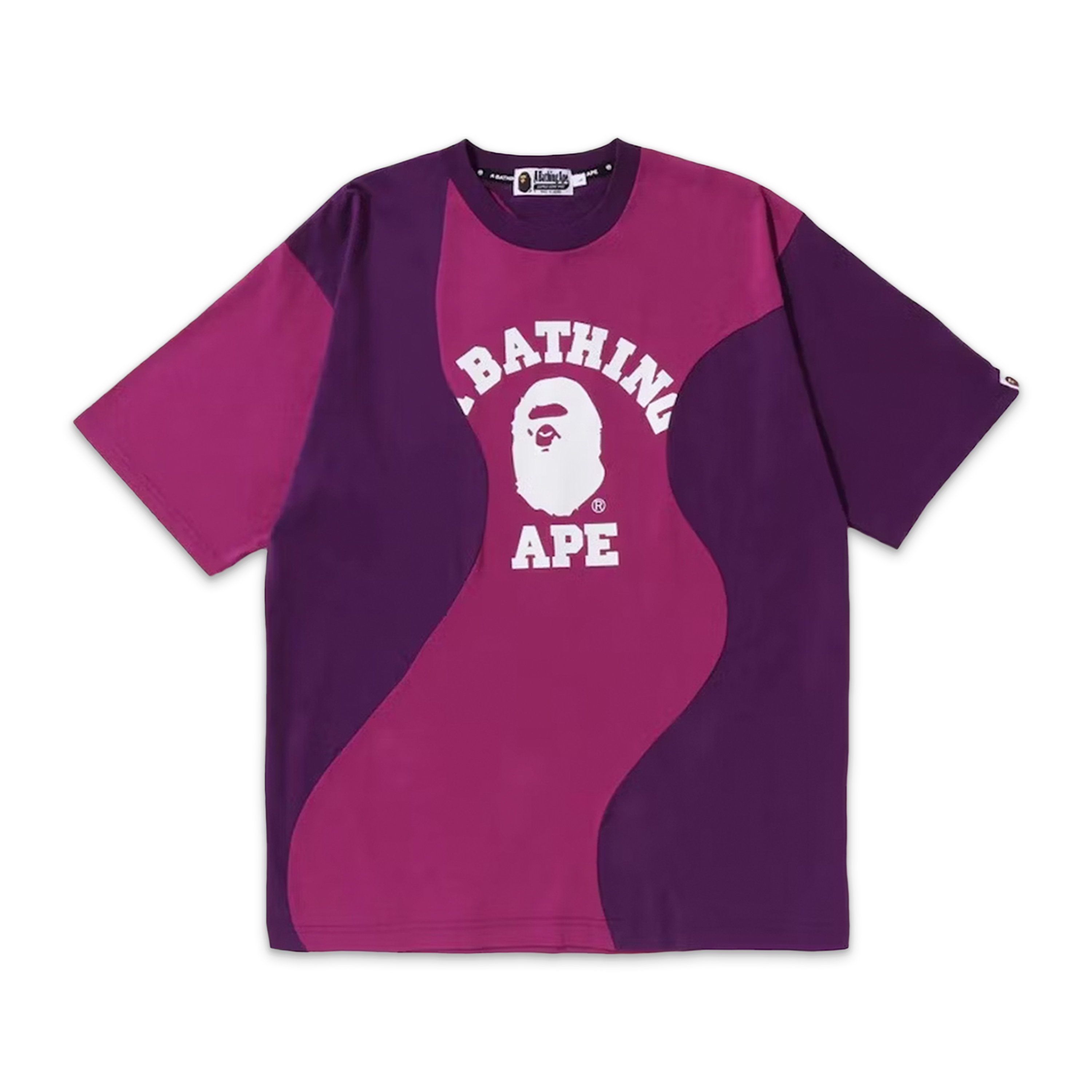 A Bathing Ape (BAPE), BAPE Cutting College Relaxed Fit Tee "Purple"