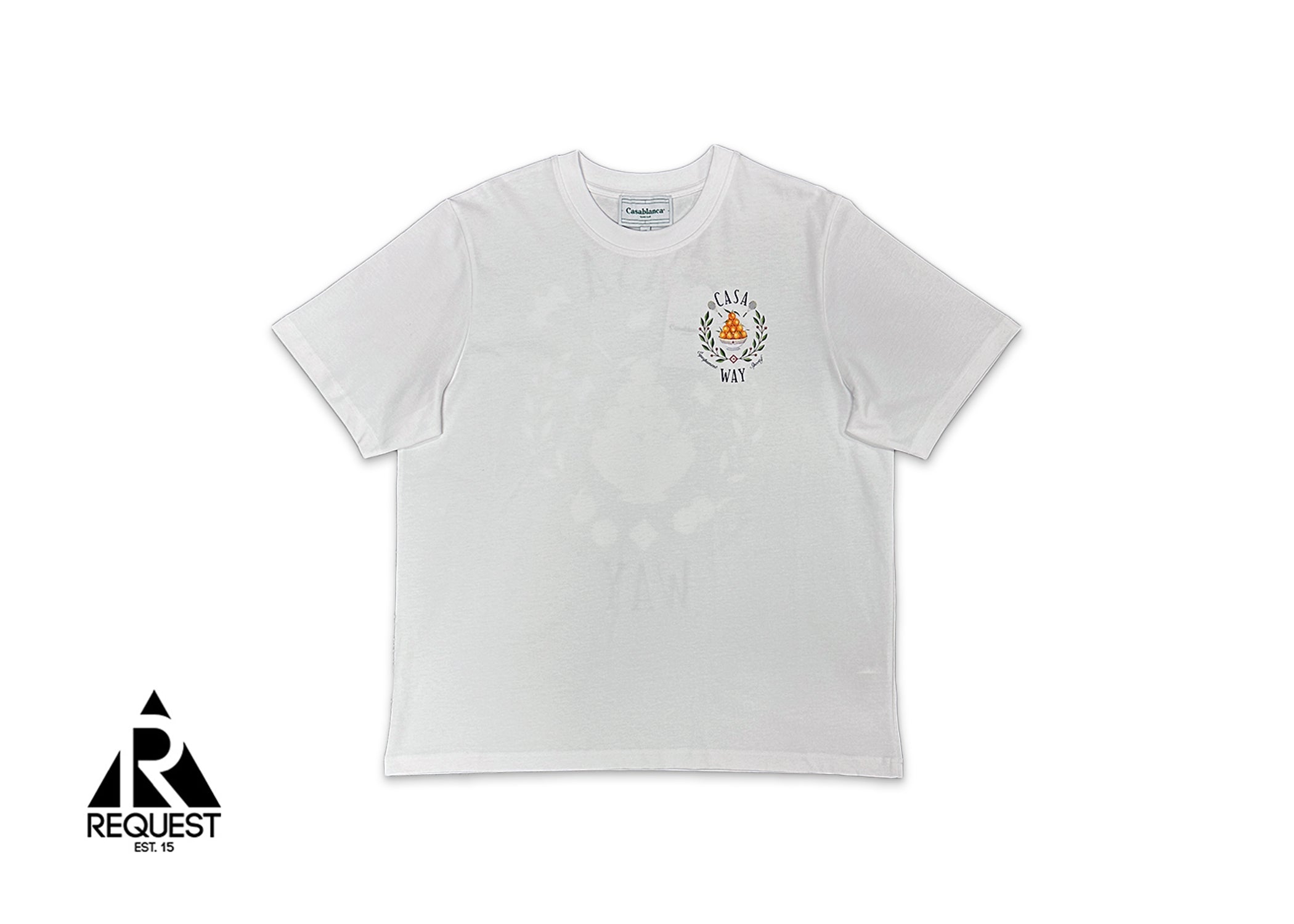 Casablanca, Le Jeu Colore Screen Printed Tee "White"