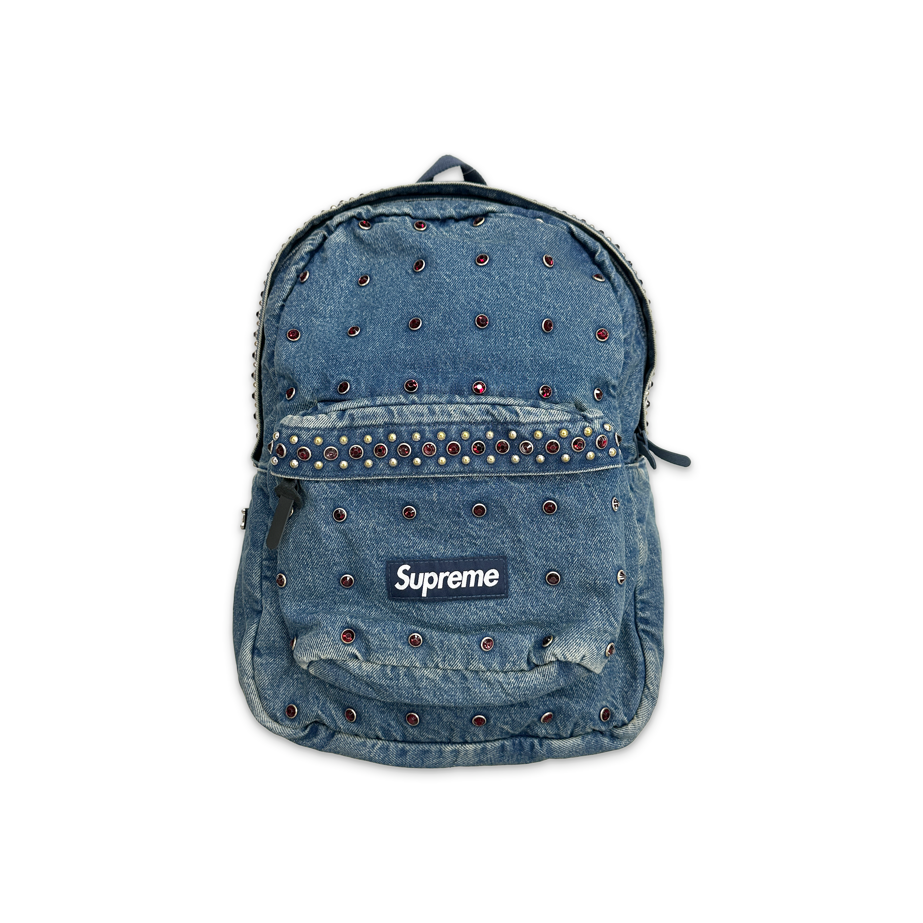 Supreme, B.B. Simon Denim Backpack "Washed Indigo"