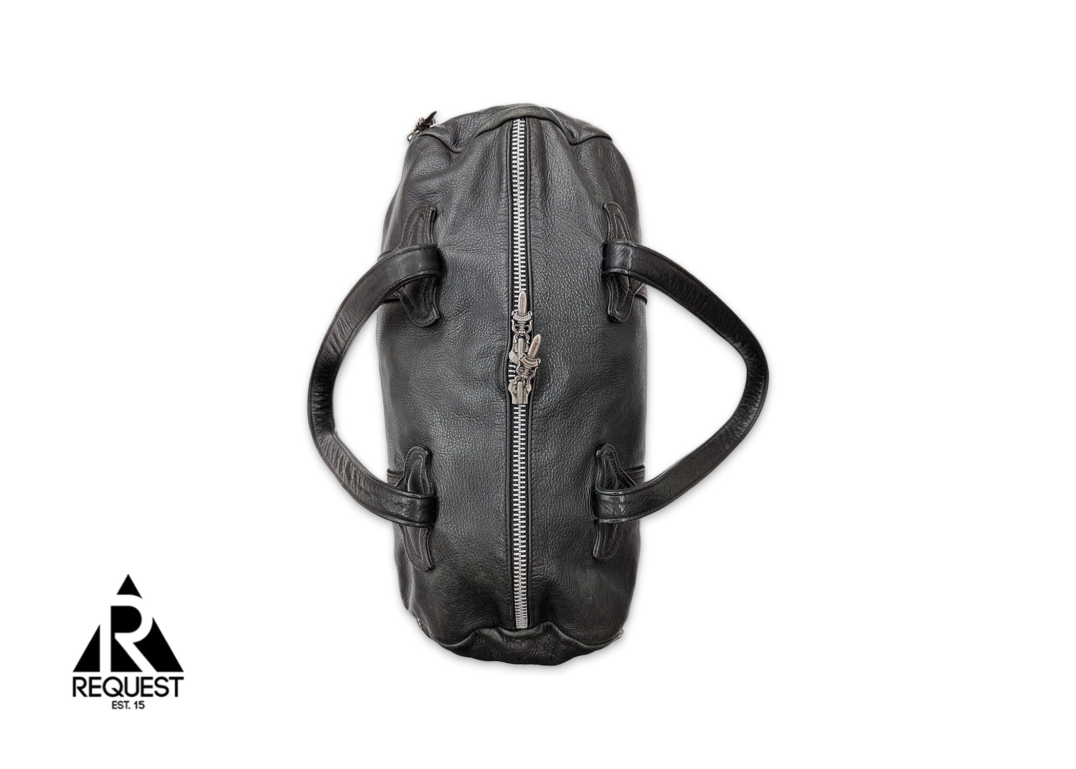 Chrome Hearts, Tiny Leather Duffle Bag "Black"