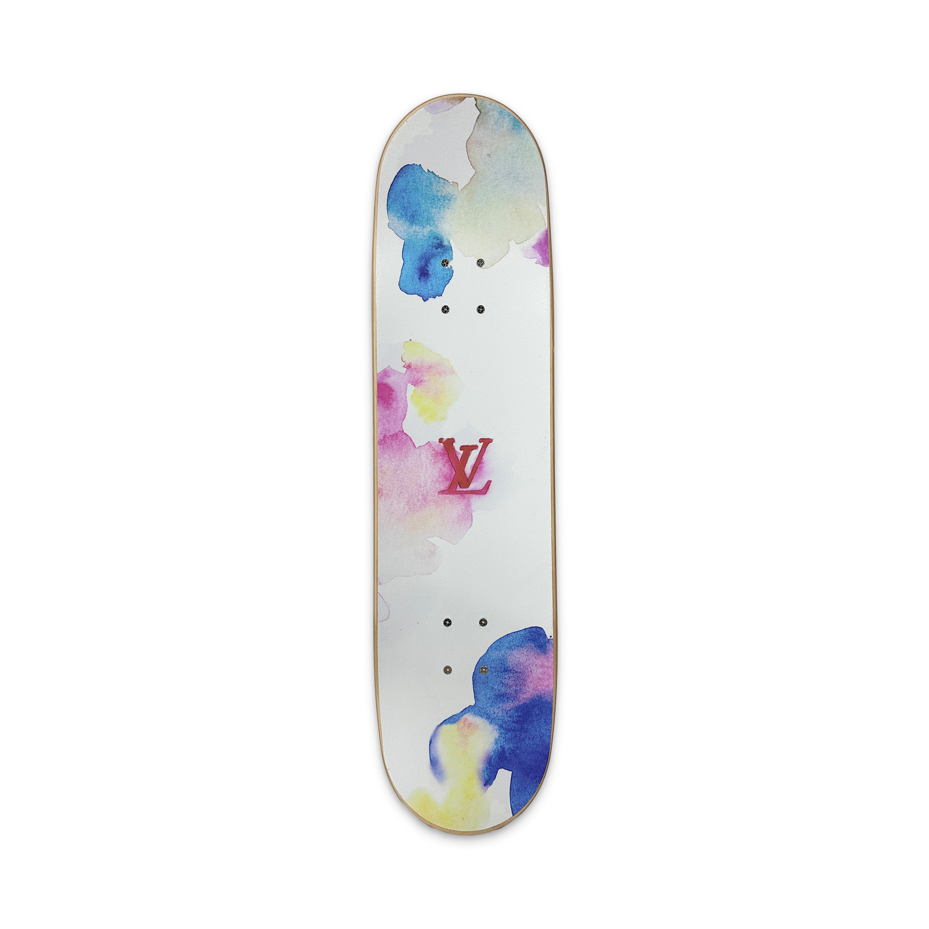 Louis Vuitton, SS21 Watercolor Monogram Skateboard