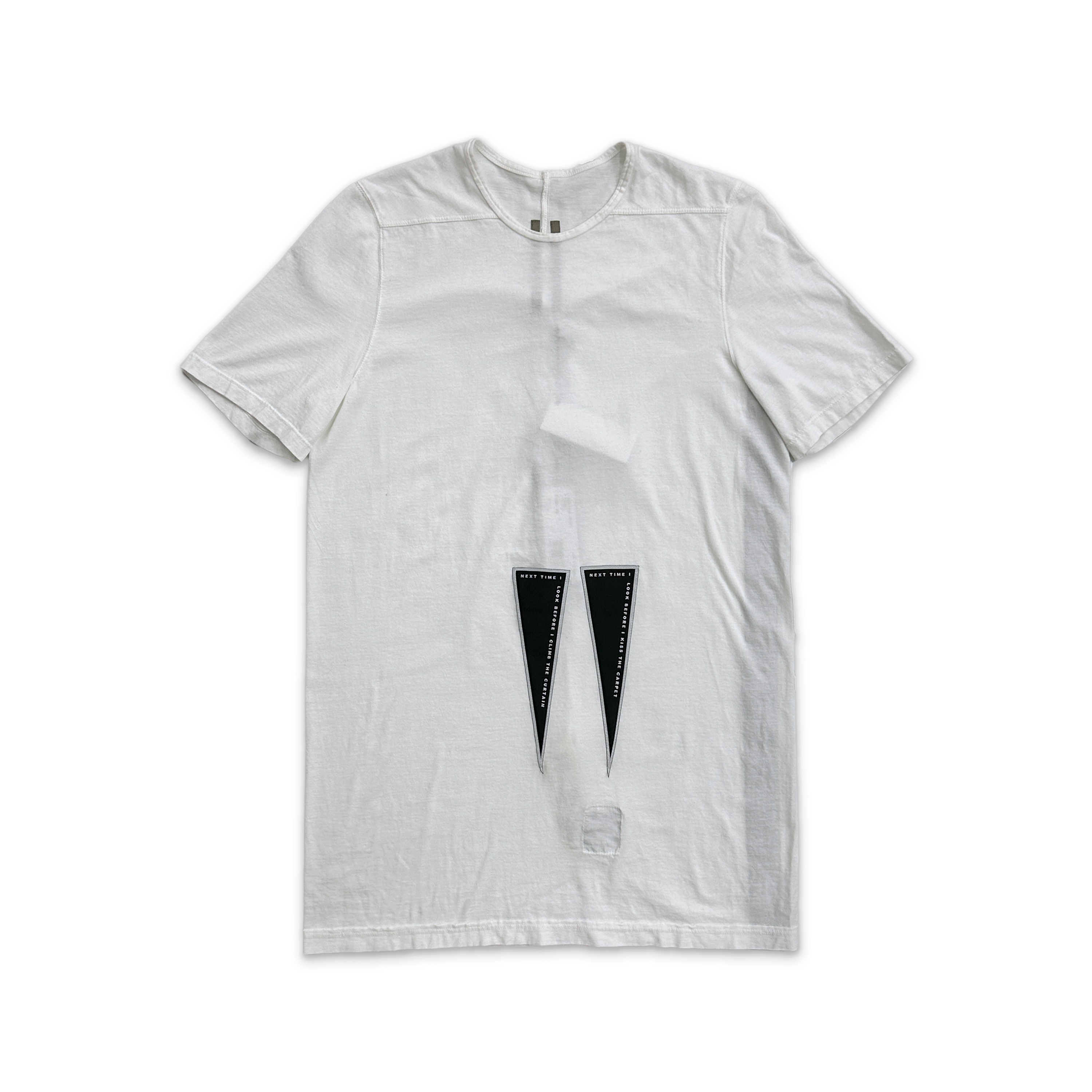 Rick Owens DRKSHDW, Level Flag Tee "Milk"