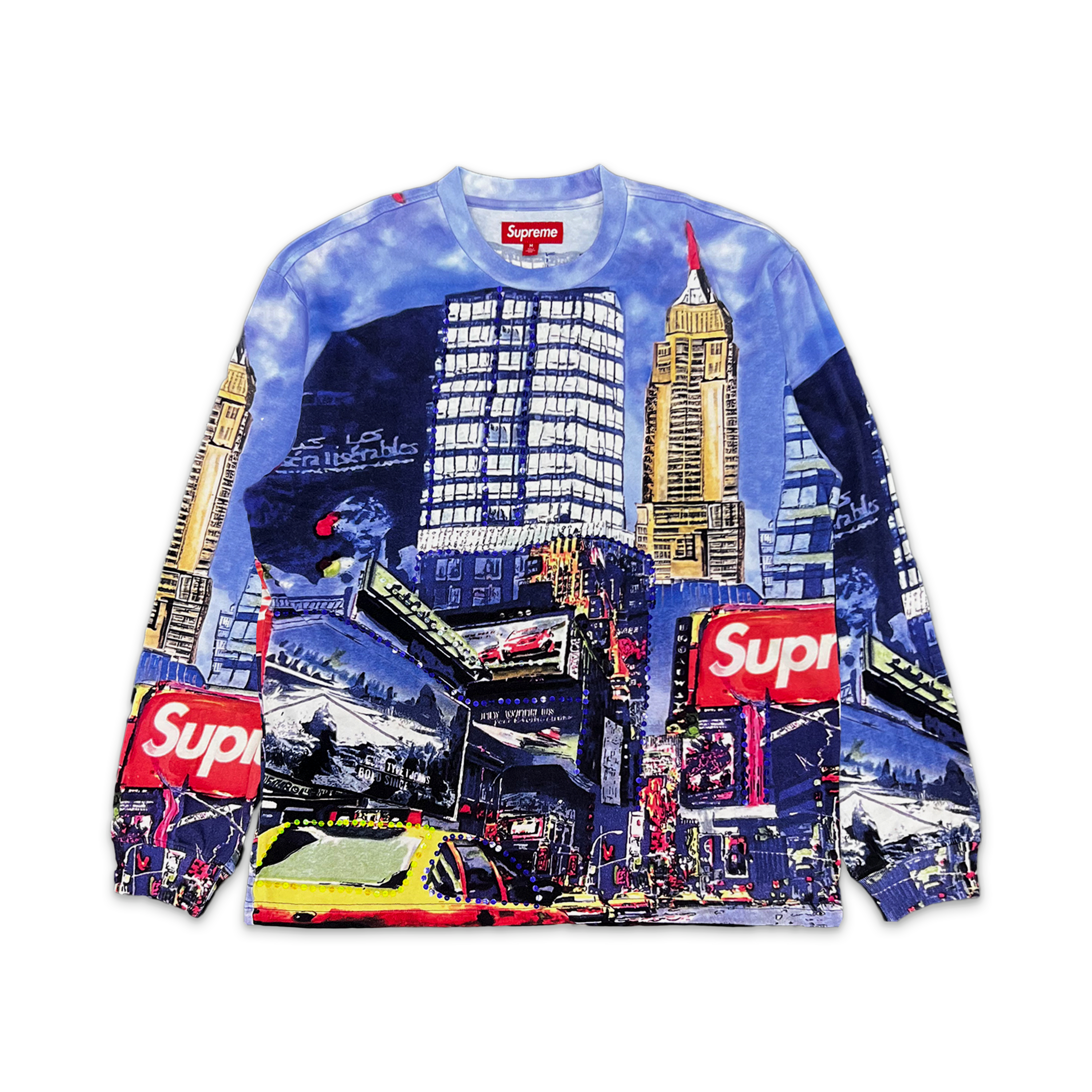 Supreme, Skyline Sequin L/S Tee "Day"
