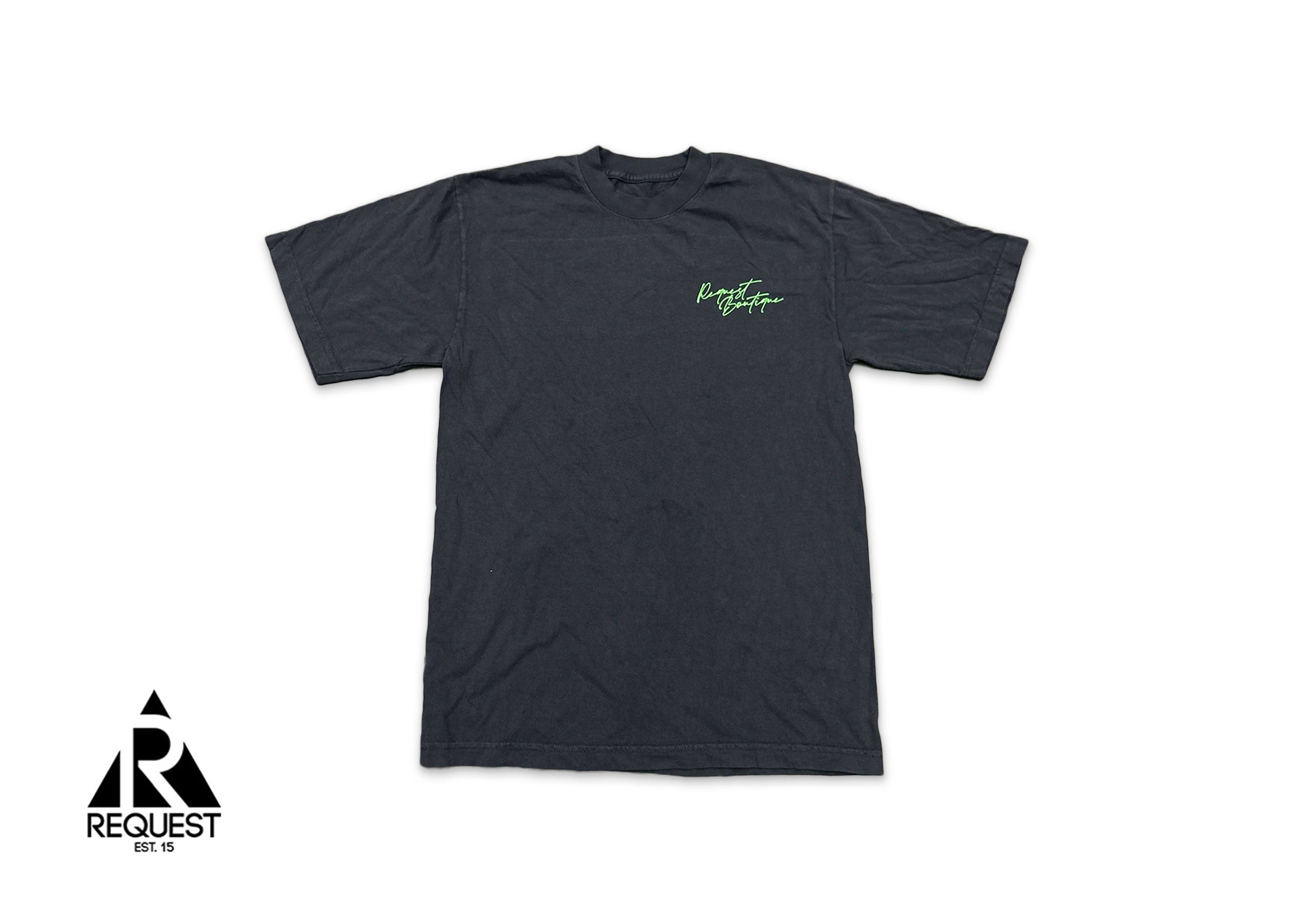 Request Script Tee "Dolphin Blue”