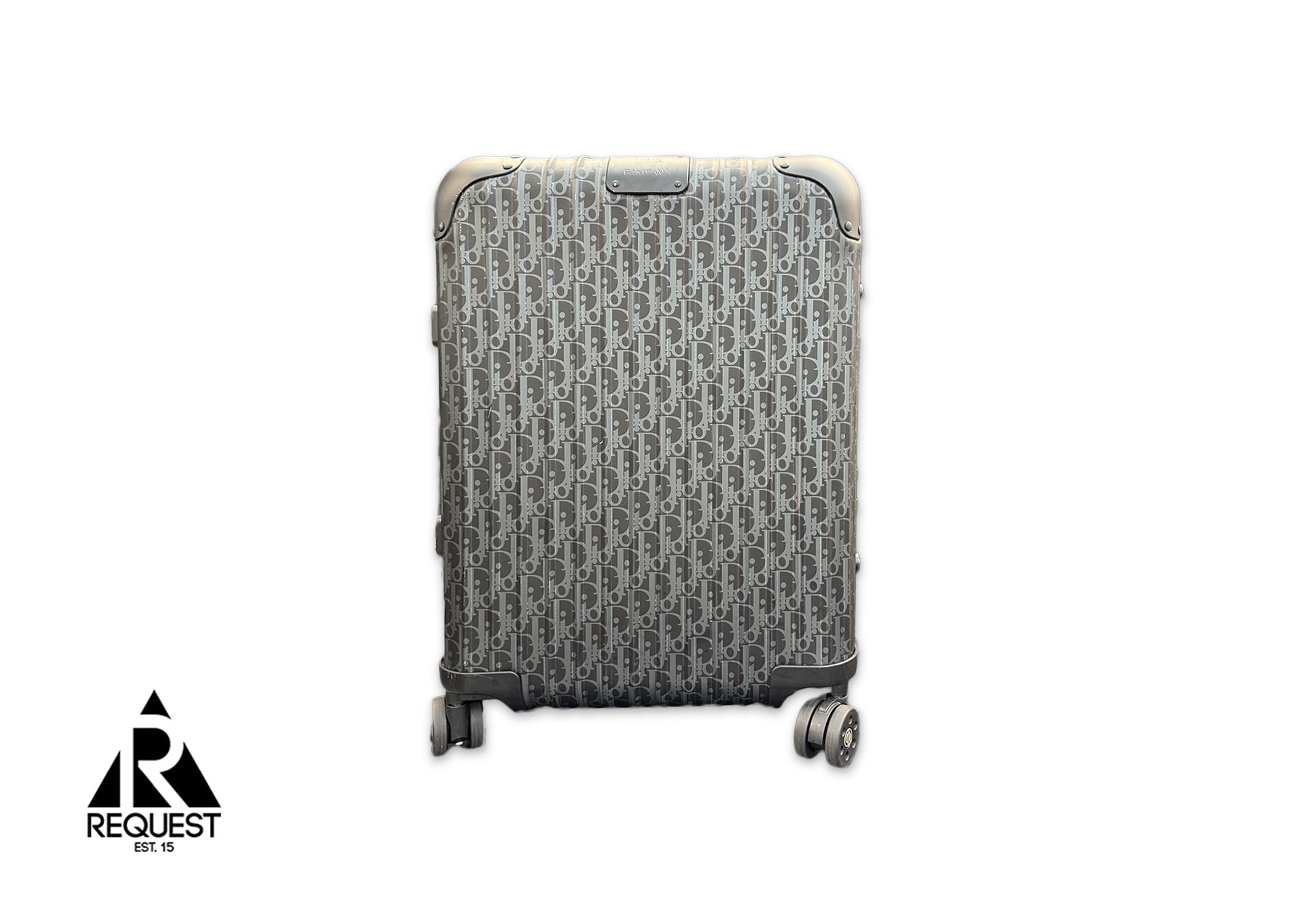 Dior, Rimowa Carry On Luggage Suitcase "Black Oblique"