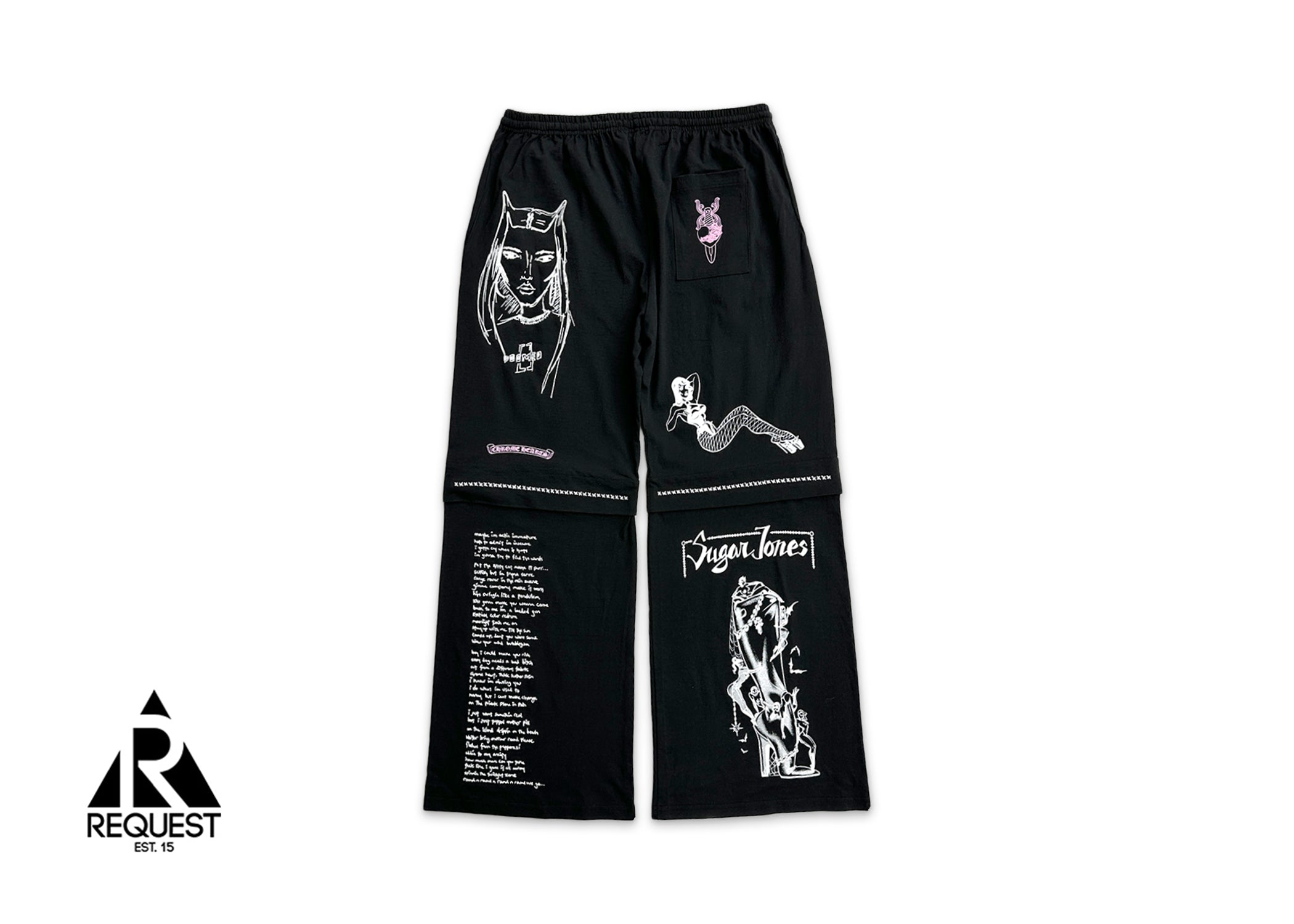 Chrome Hearts, Deadly Doll Flared Sweatpants "Black"