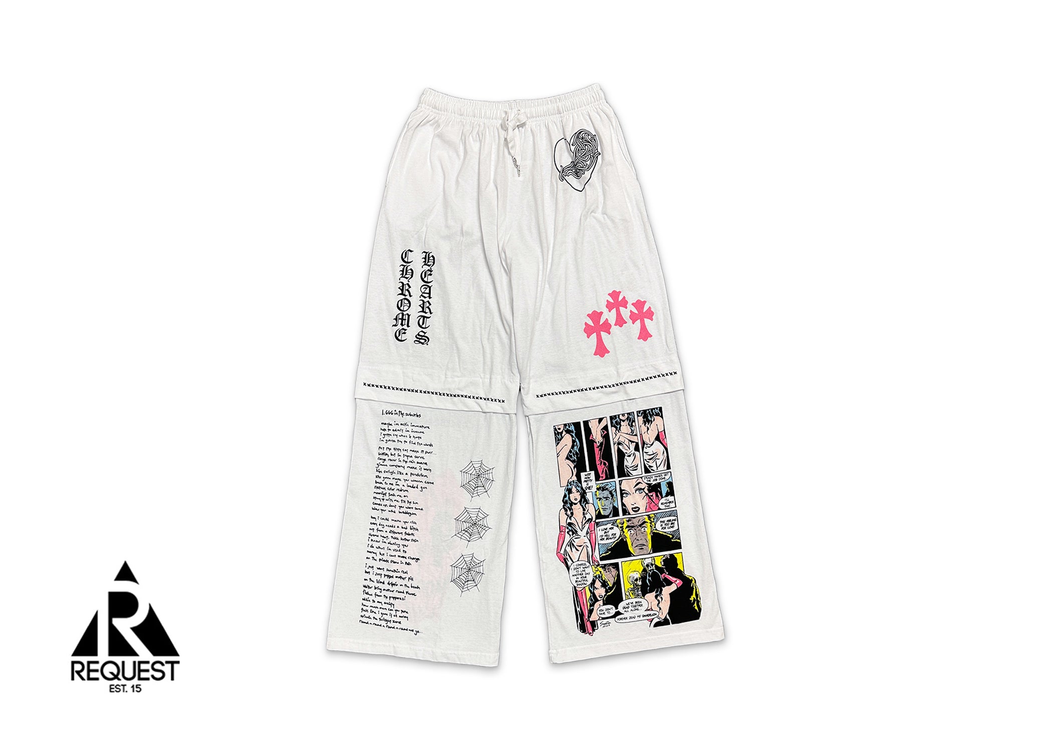 Chrome Hearts, Deadly Doll Flared Sweatpants "White"