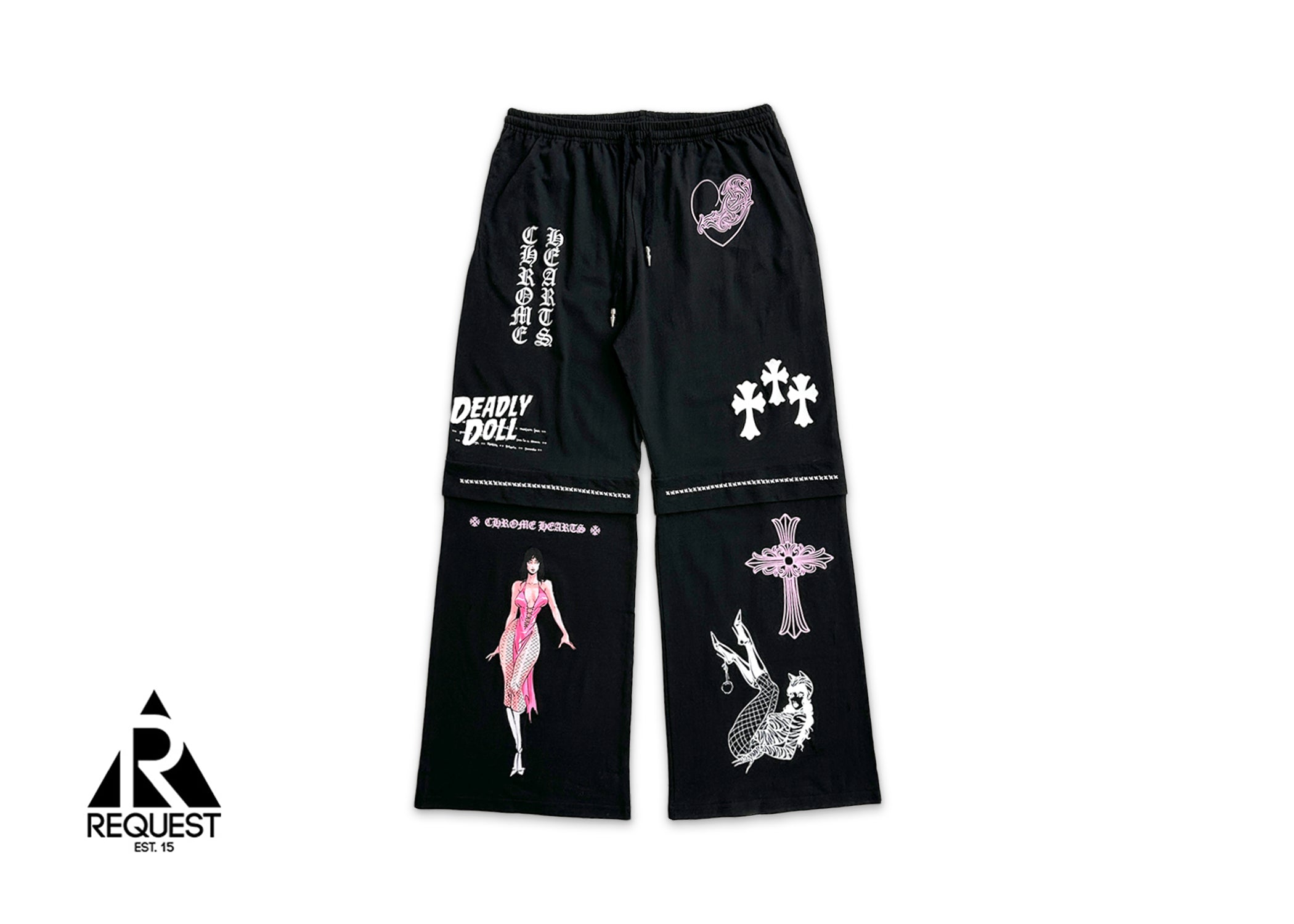 Chrome Hearts, Deadly Doll Flared Sweatpants "Black"