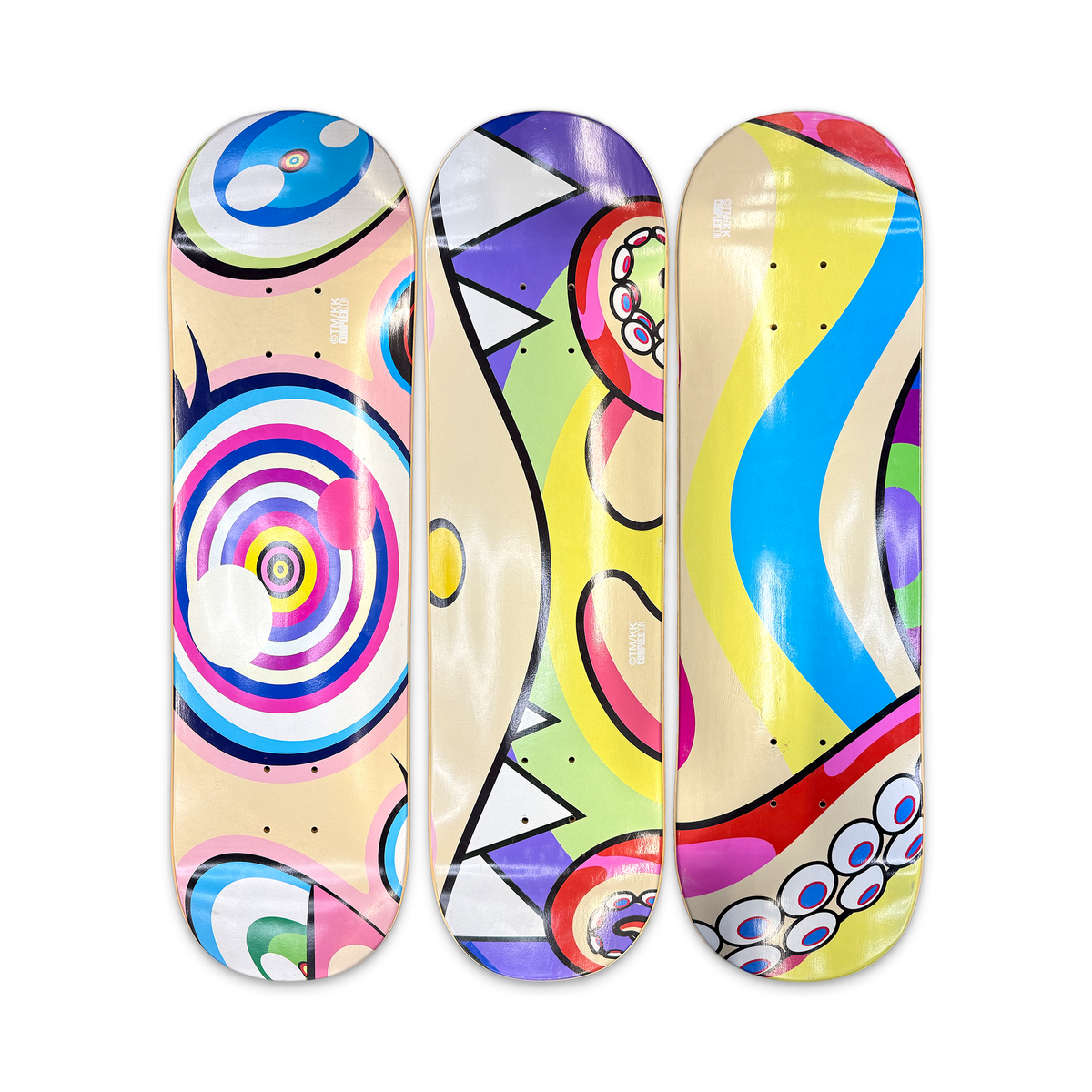 Takashi Murakami Octopus Skateboard Deck Set "Multi"