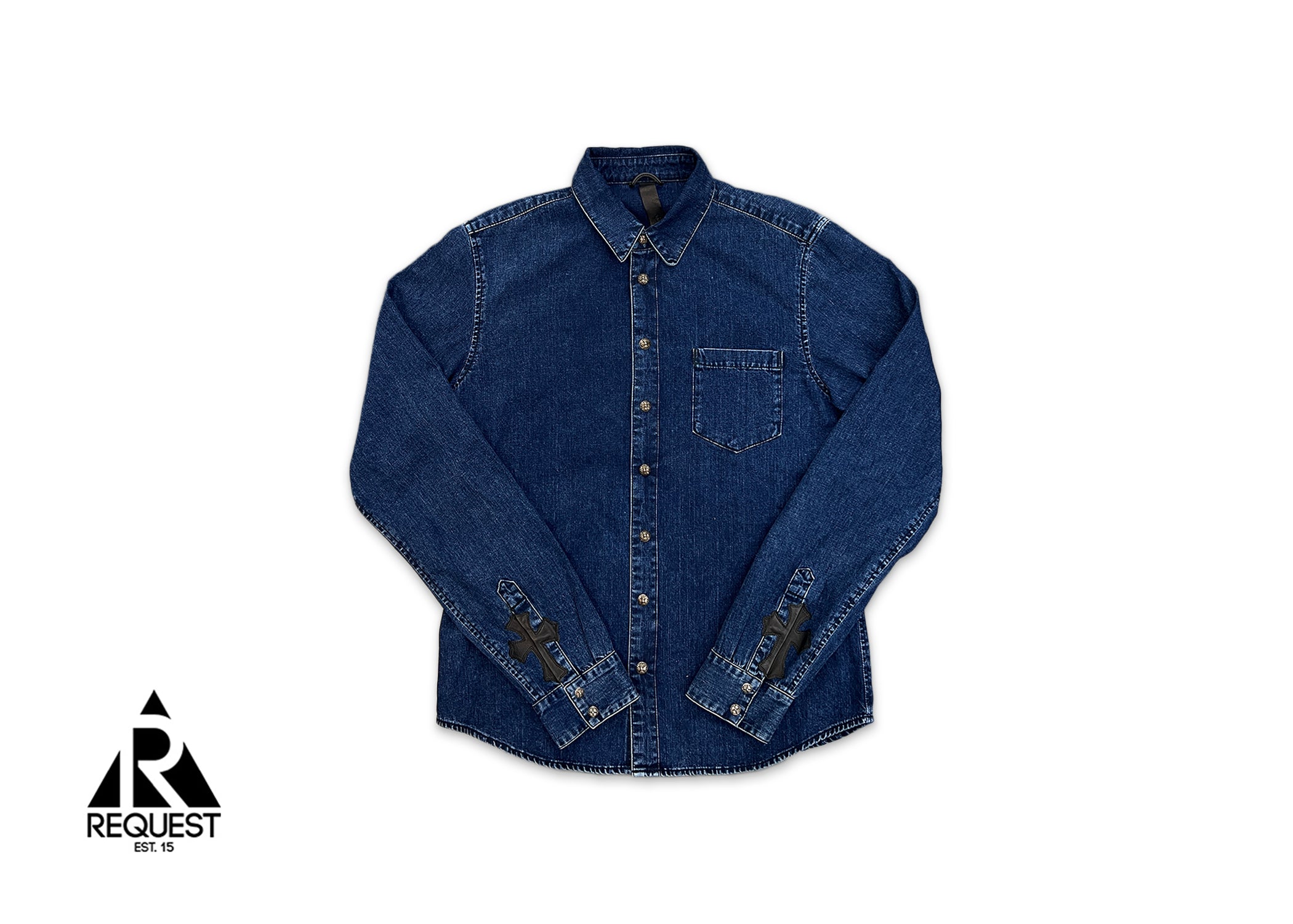 Chrome Hearts, Denim Button Up Jacket "Indigo Blue"