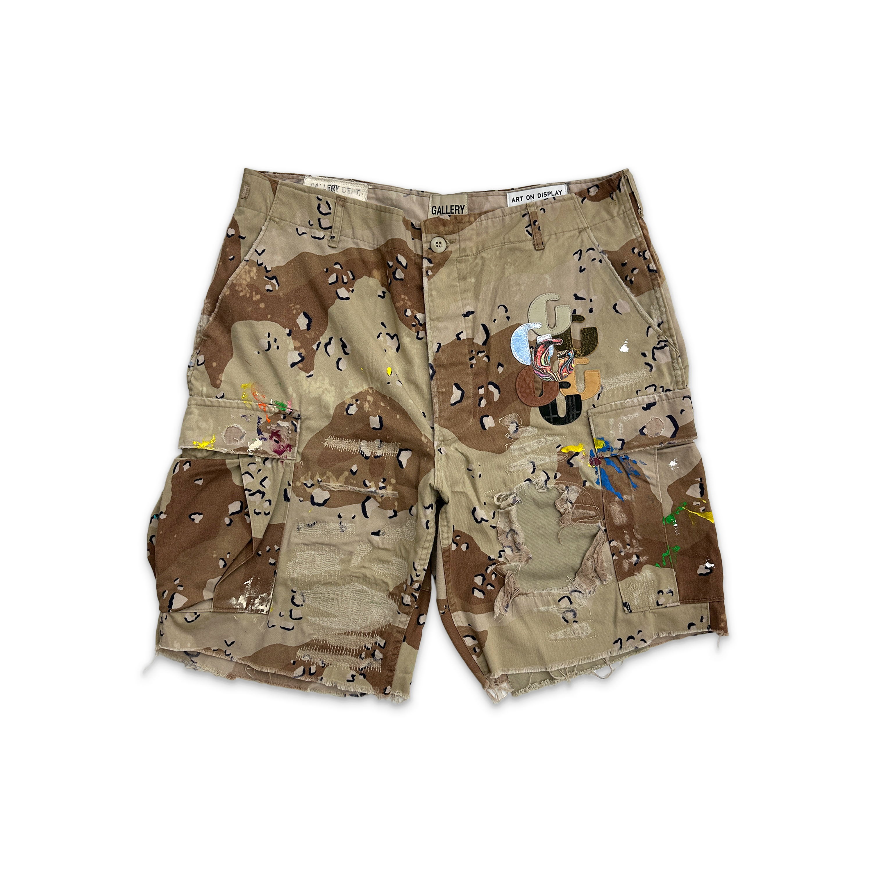 Gallery Dept., Camo Cargo G-Patch Shorts "Desert Camo"