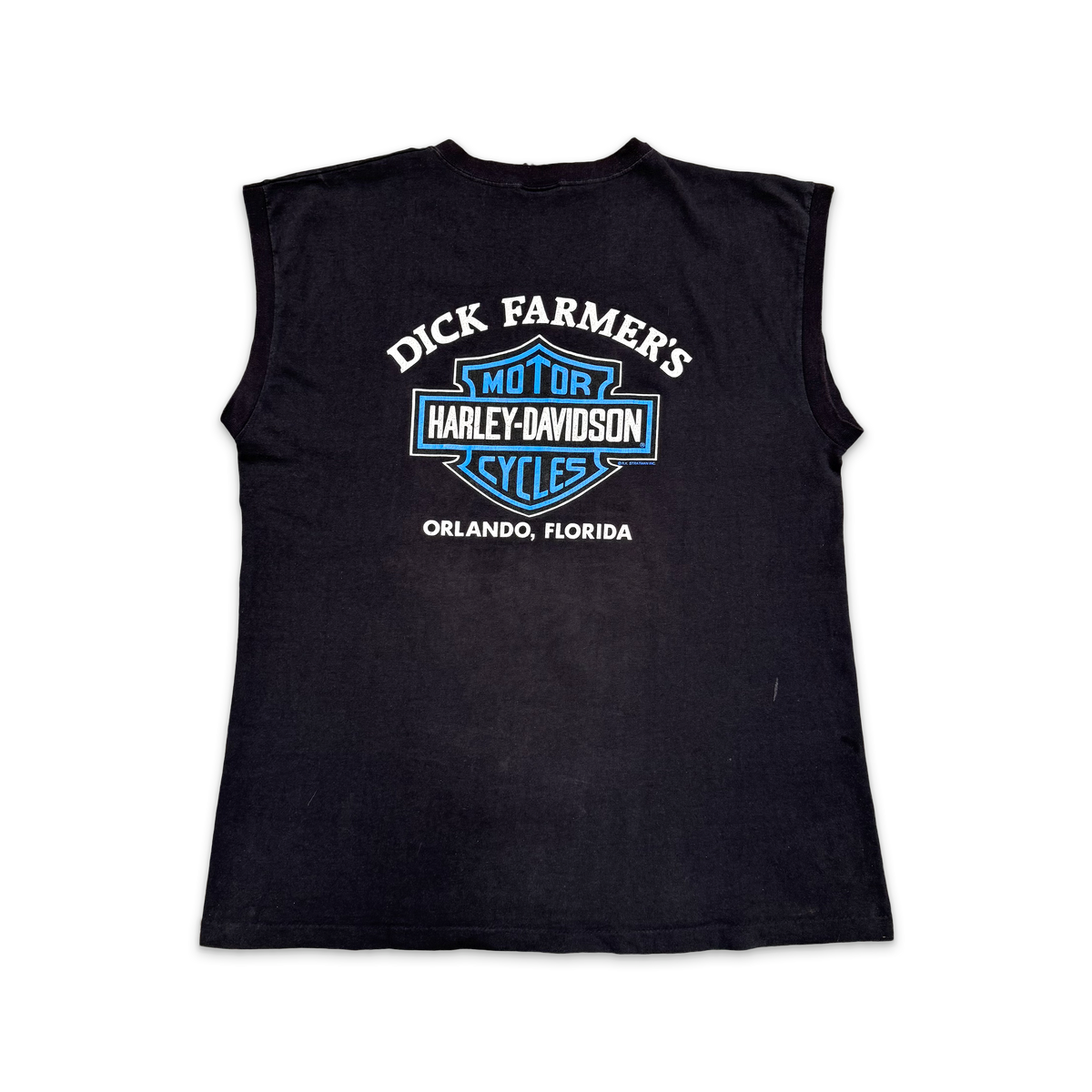 Vintage, Harley Davidson American Eagle Sleeveless Tee "Black"