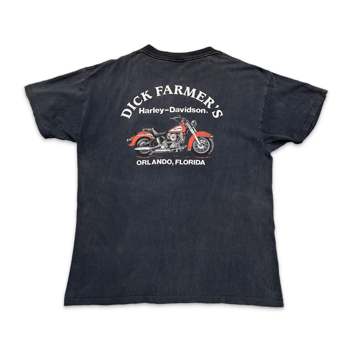 Vintage, Harley Davidson The South Tee "Washed Black"