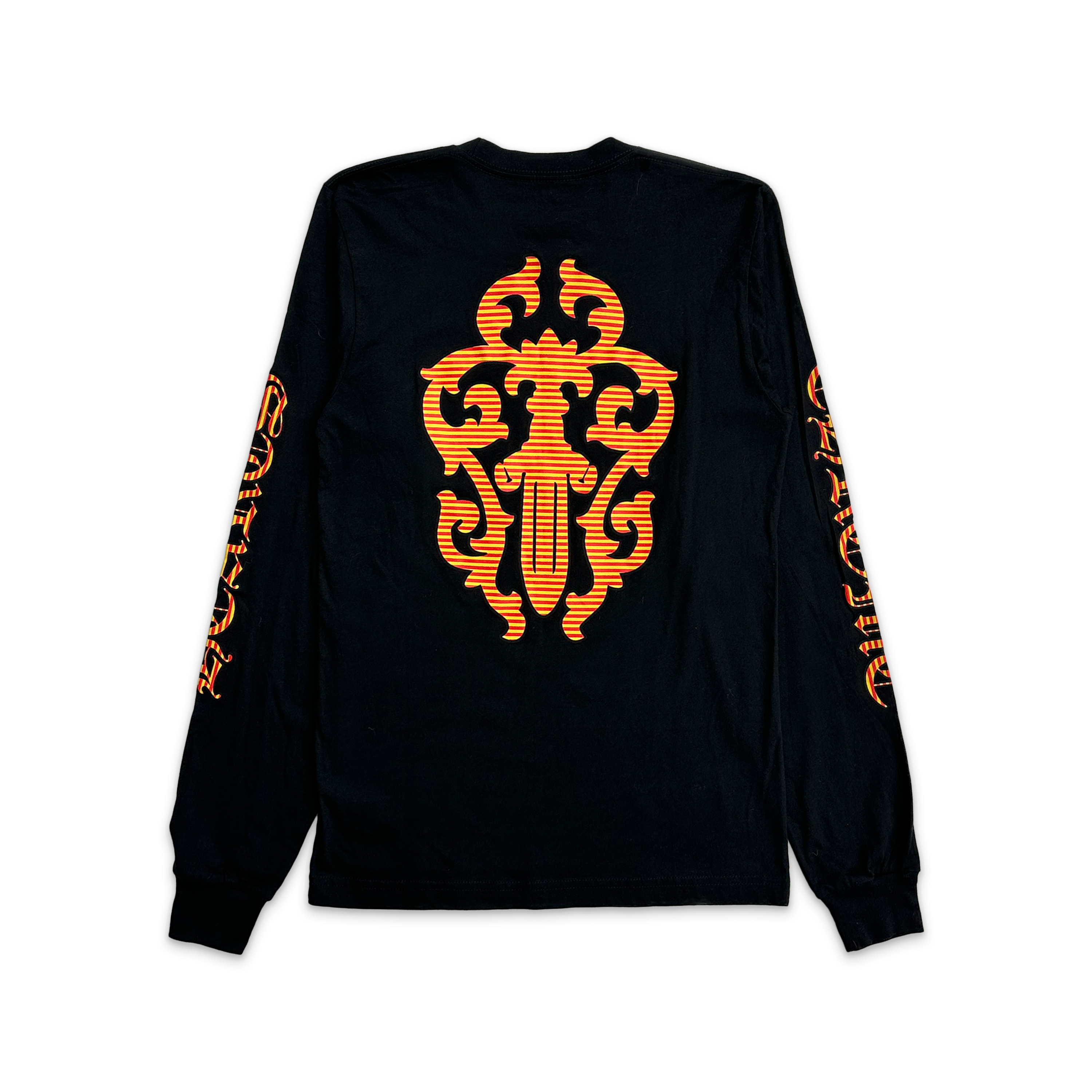 Chrome Hearts, Dagger L/S Tee "Black/Orange"
