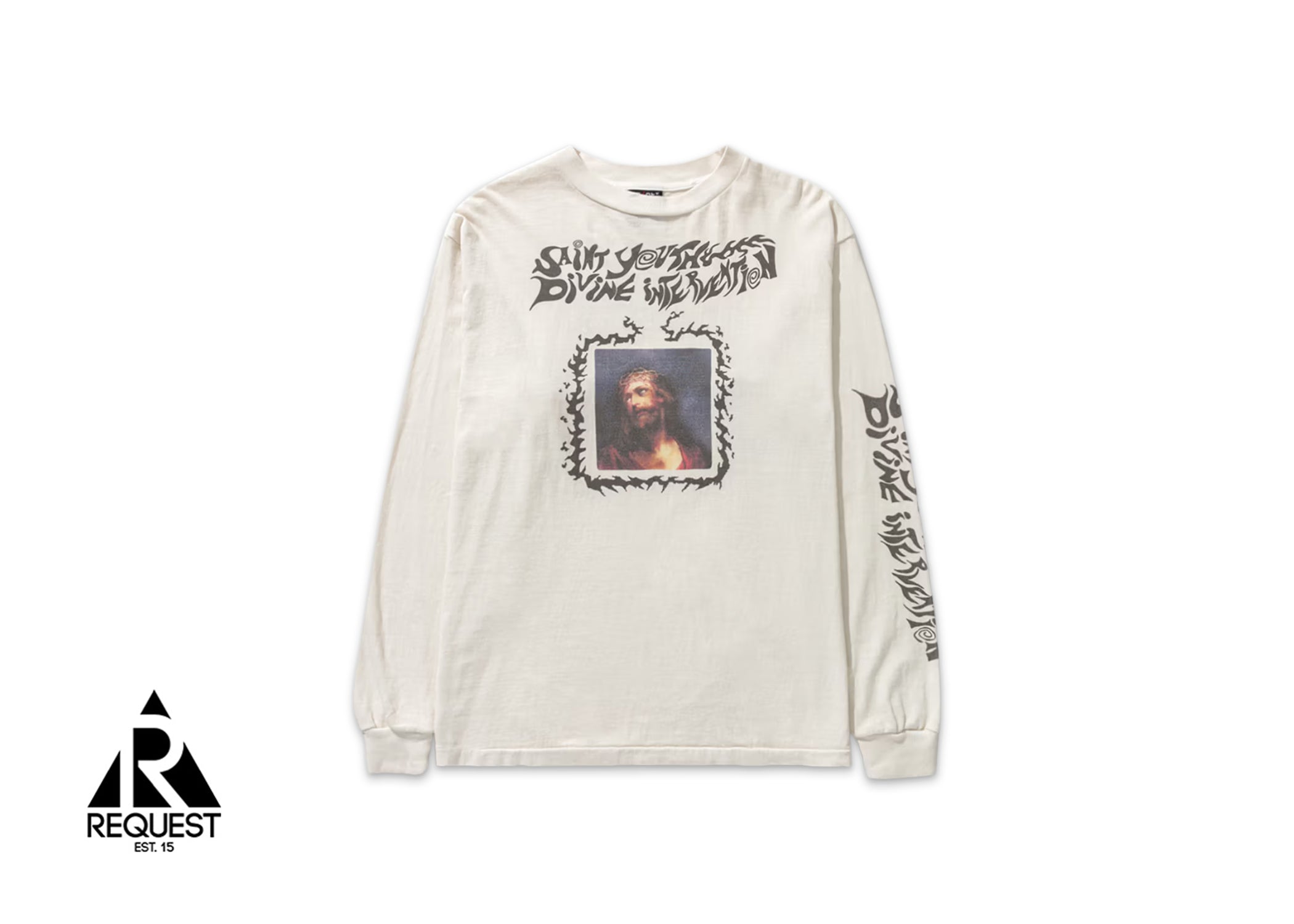 Saint Michael Divine Intervention L/S Tee "White"