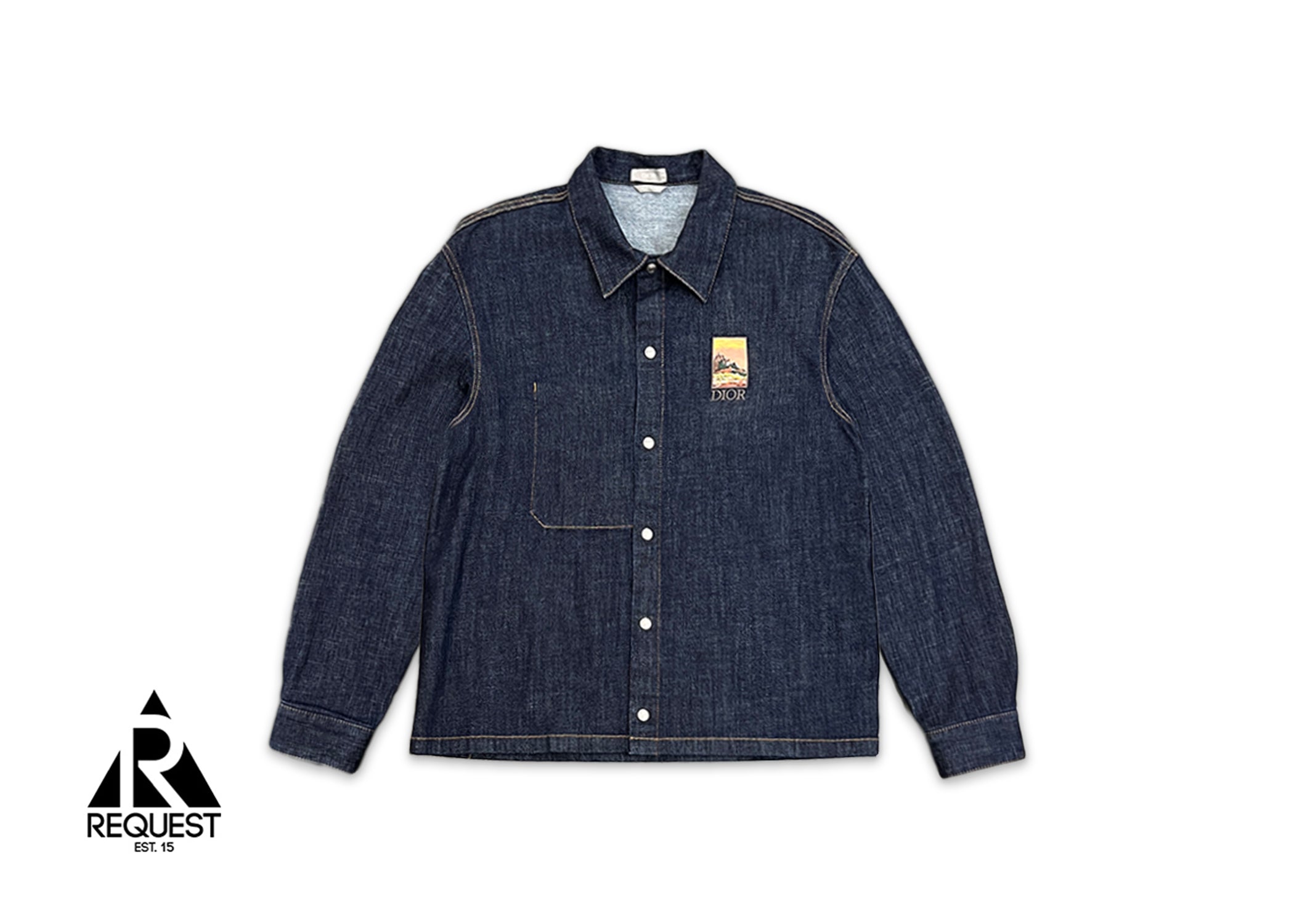 Dior, x Jack Kerouac Denim Overshirt "Blue"