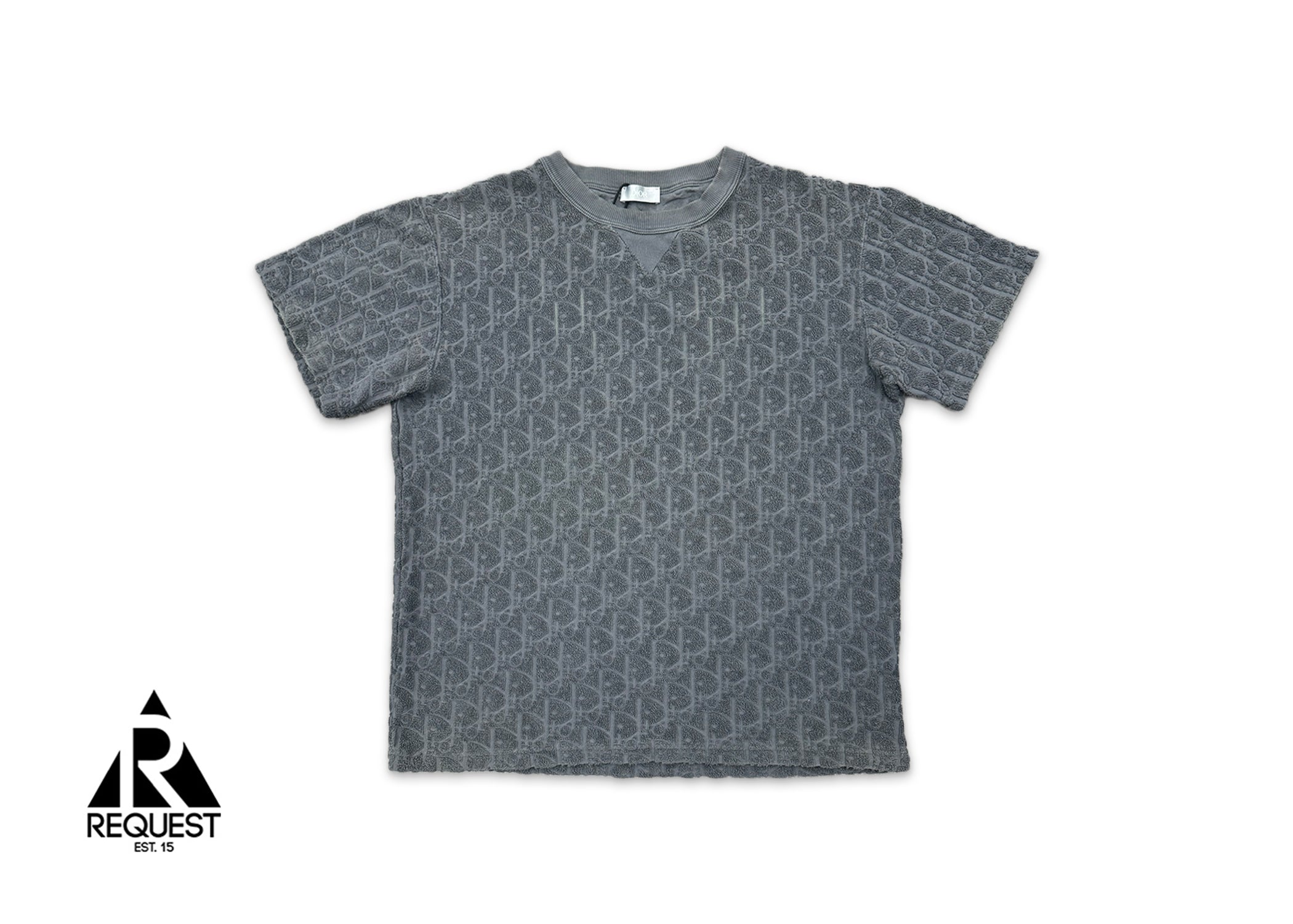 Request, Dior Oblique Relaxed-Fit Terry Tee "Grey"