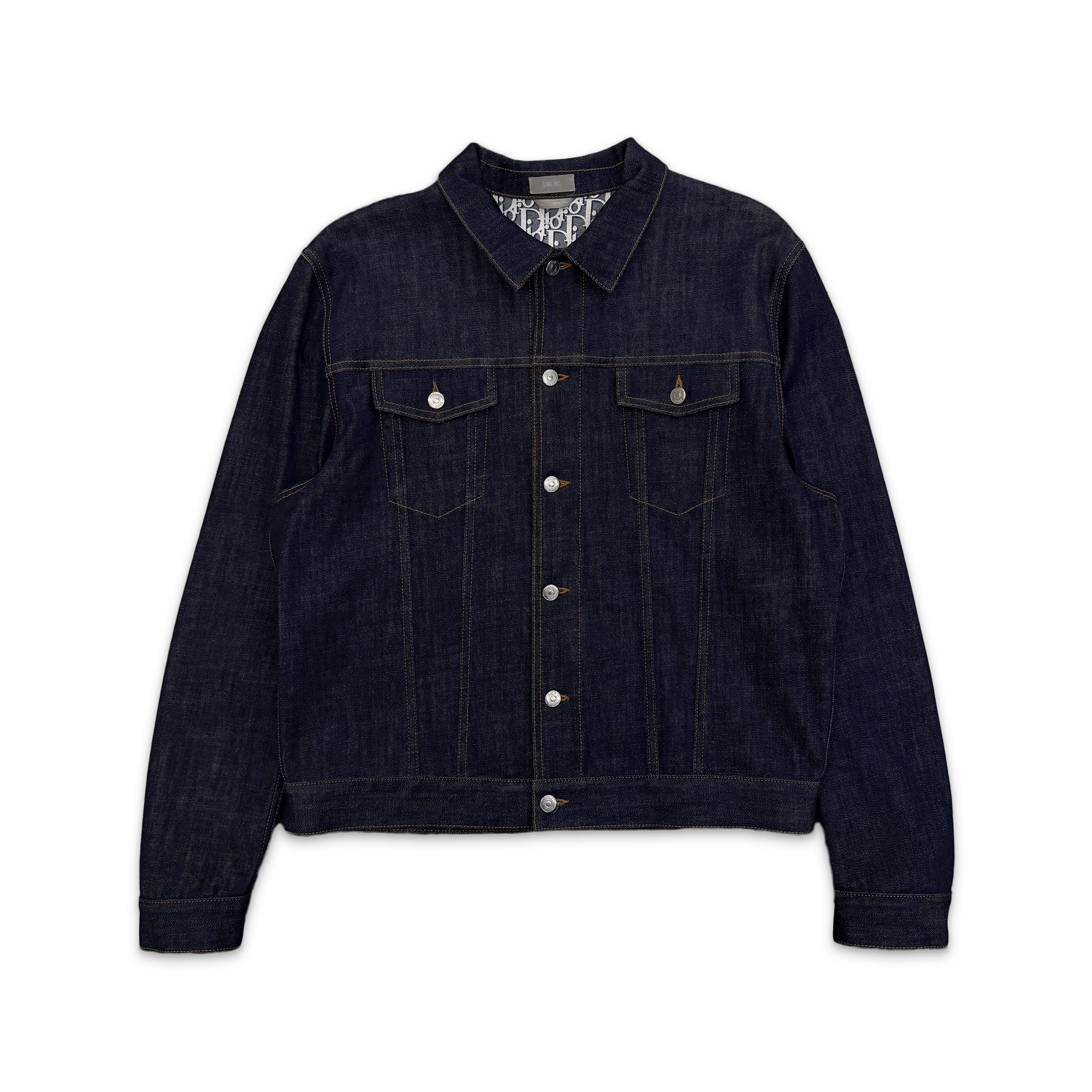 Oblique Detail Denim Jacket "Raw Denim"