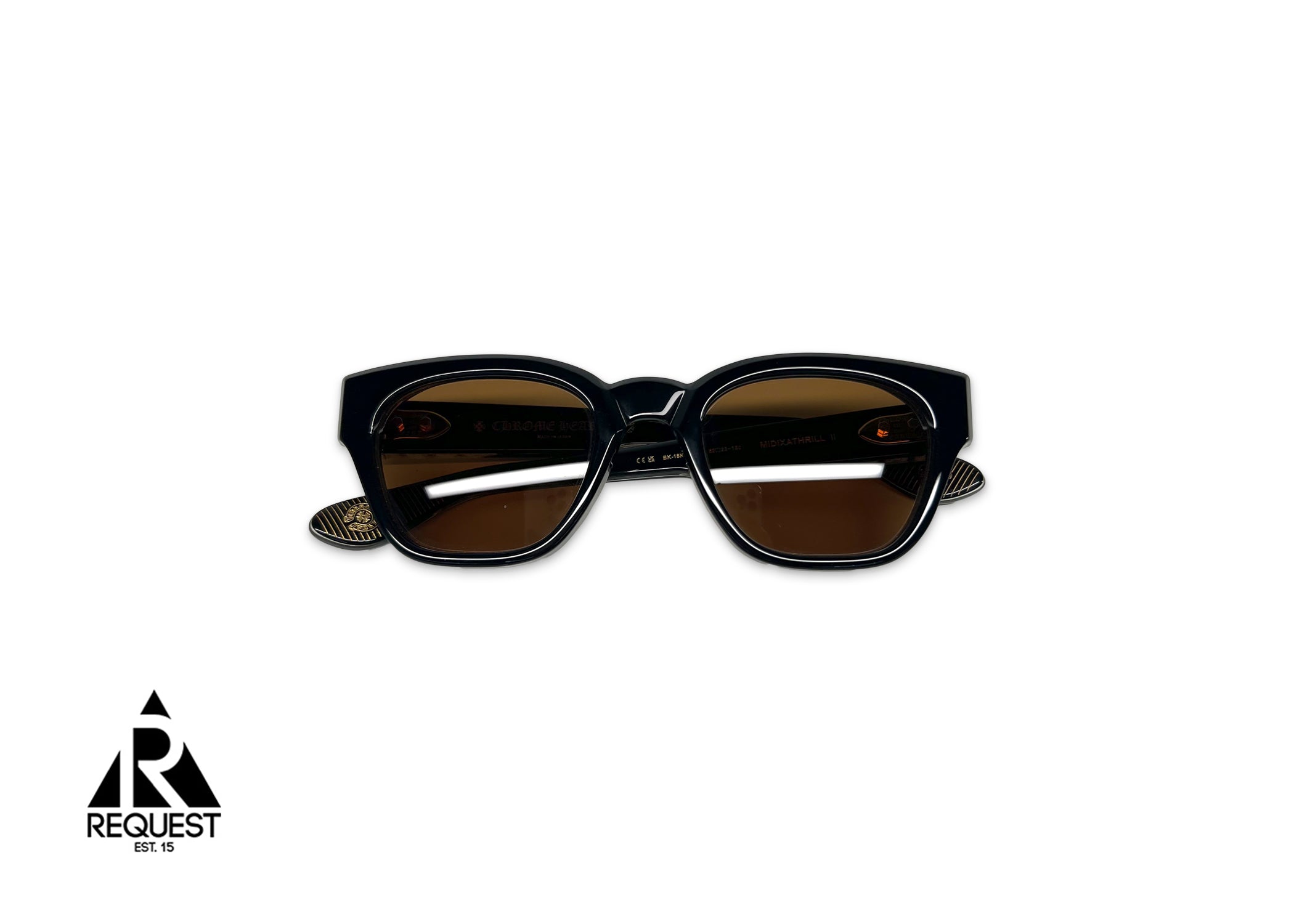 Chrome Hearts, Midixathrill II Glasses "Black/Gold"