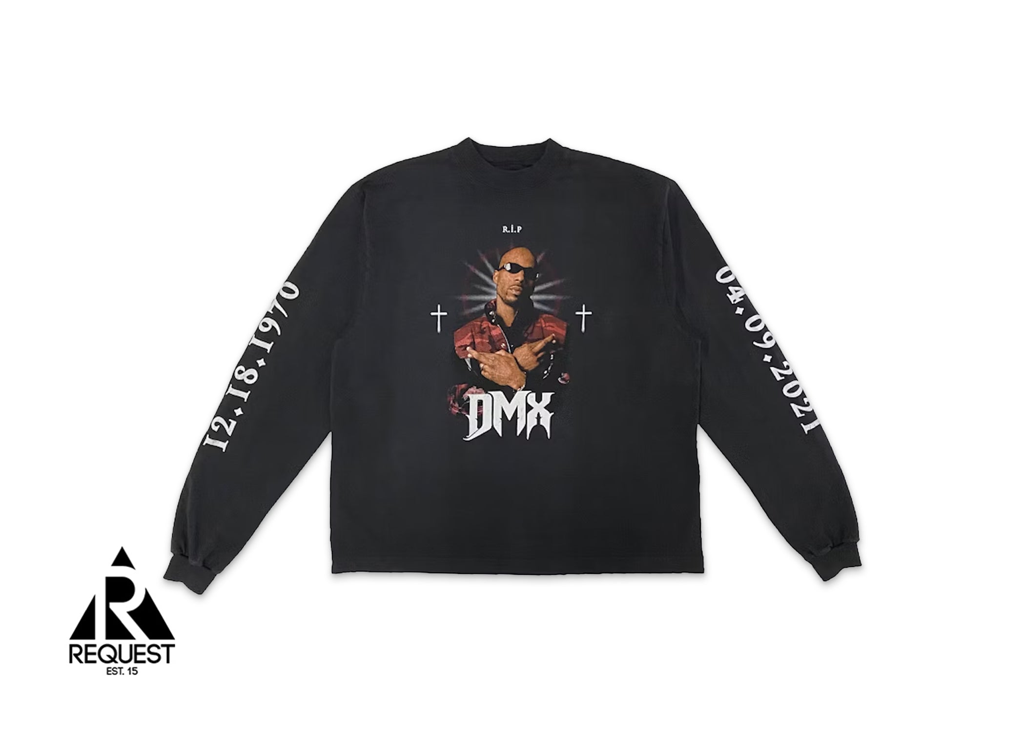 Balenciaga x Yeezy DMX Tribute L/S Tee "Faded Black"