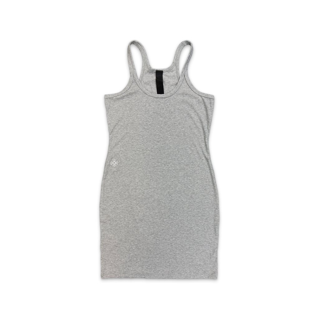 Ribbed Tank Top Dress Grey (W) Small
