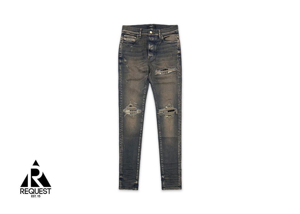 Elasticated Printed Pants - Indigo Red & Zigzag Mc main image 0