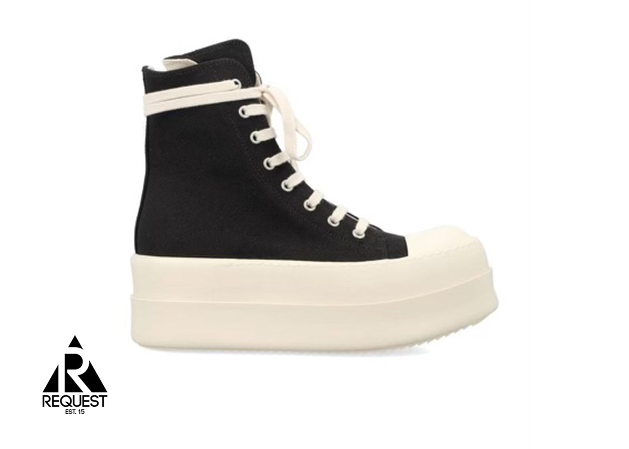 Rick Owens DRKSHDW Mega Bumper Sneaks “Black Milk”