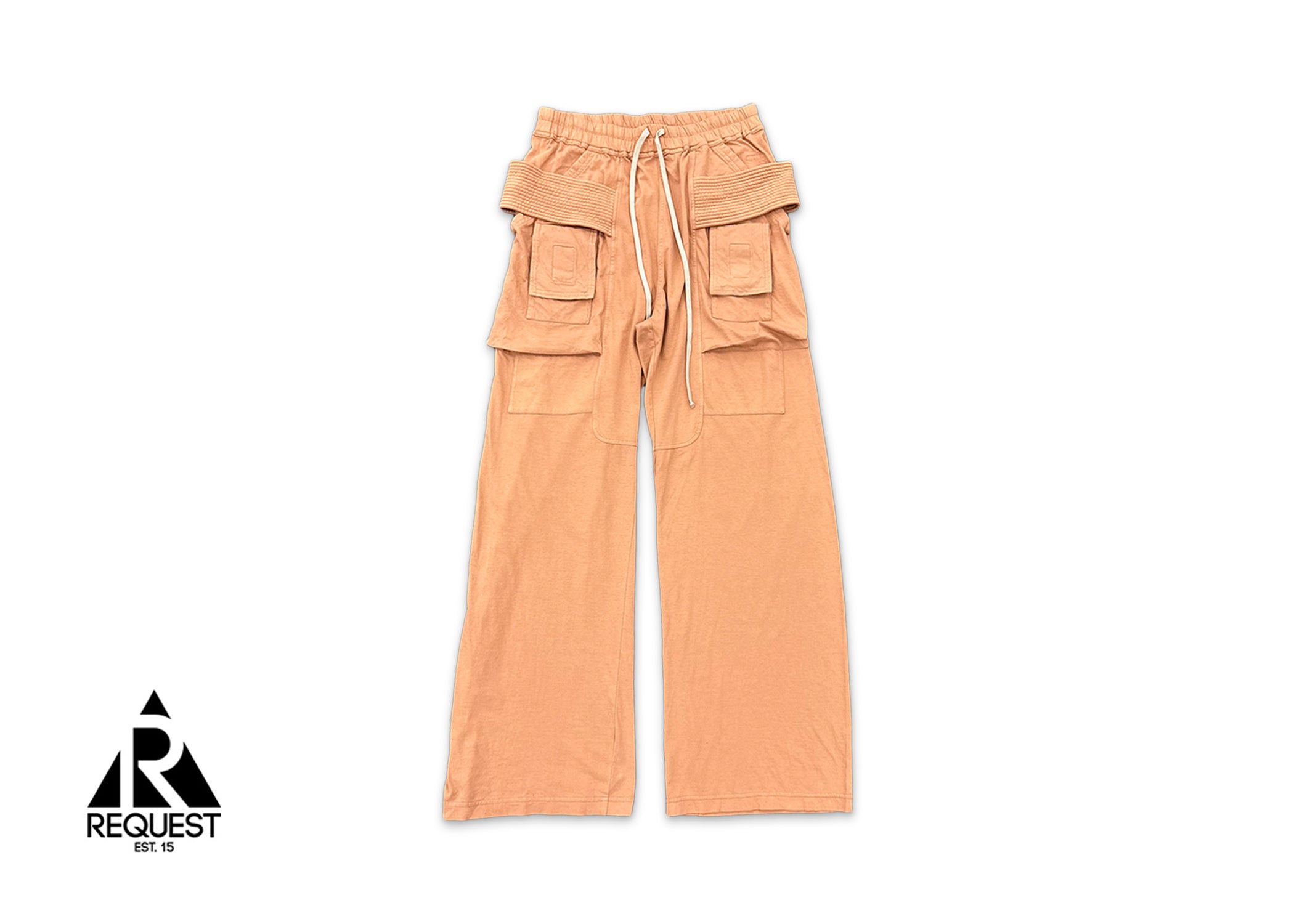 Rick Owens DRKSHDW, Creatch Cargo Drawstring Wide Leg "Dark Pink"