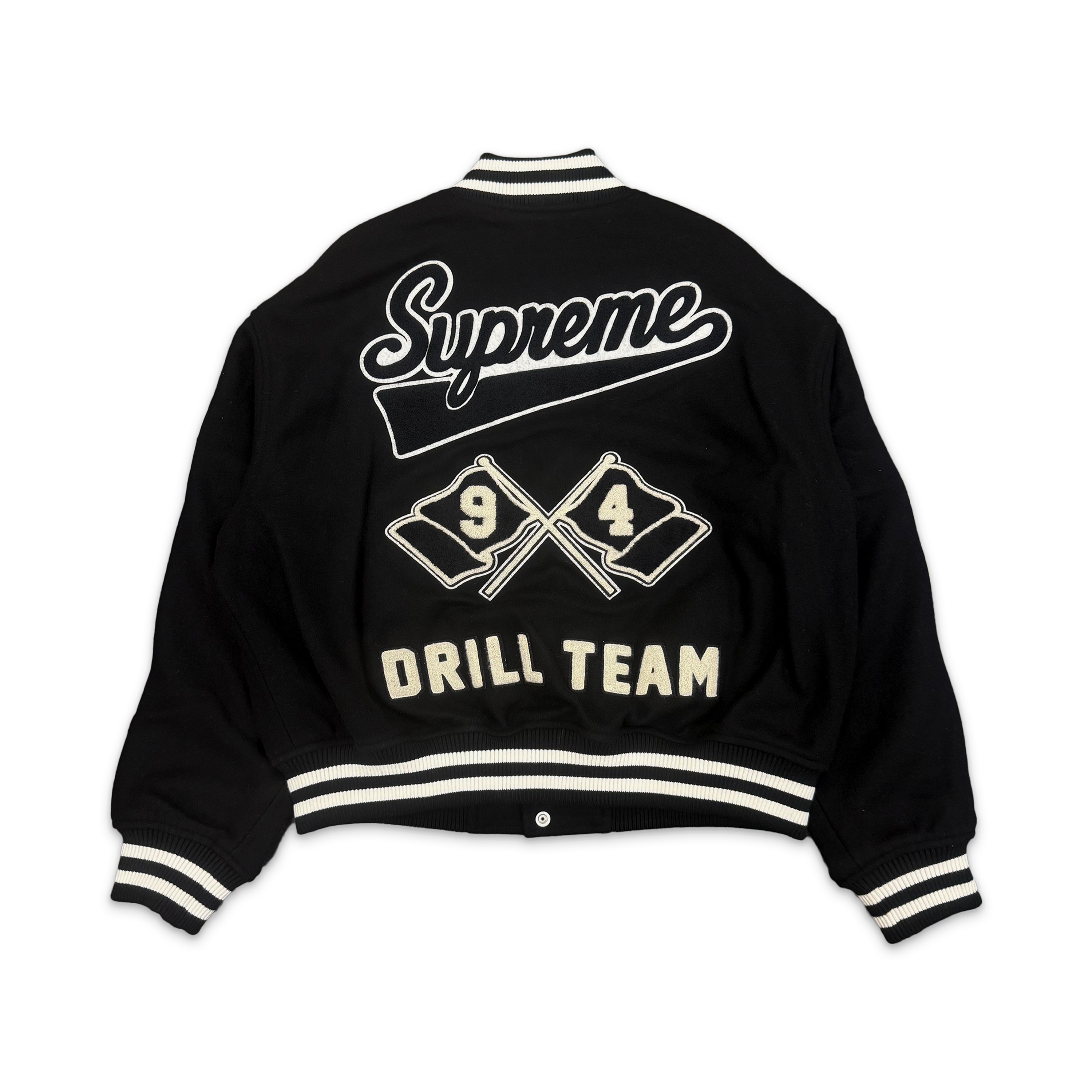 Supreme, Drill Team Varsity Jacket FW25 "Black"